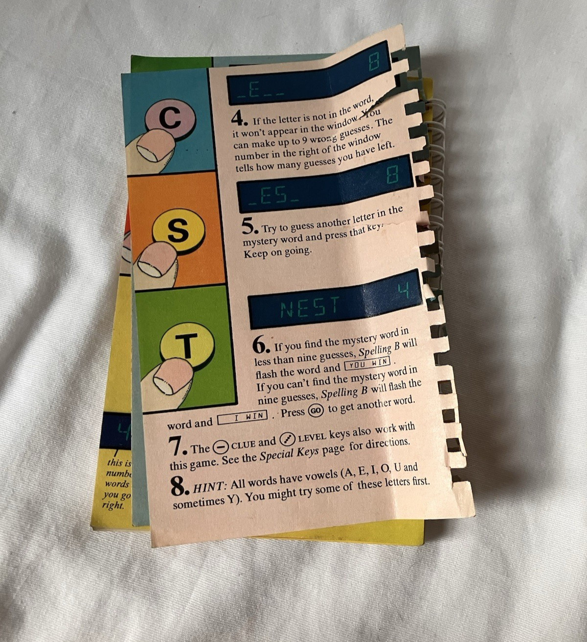 1978 Vintage Texas Instruments Spelling B In Case With Picture Book