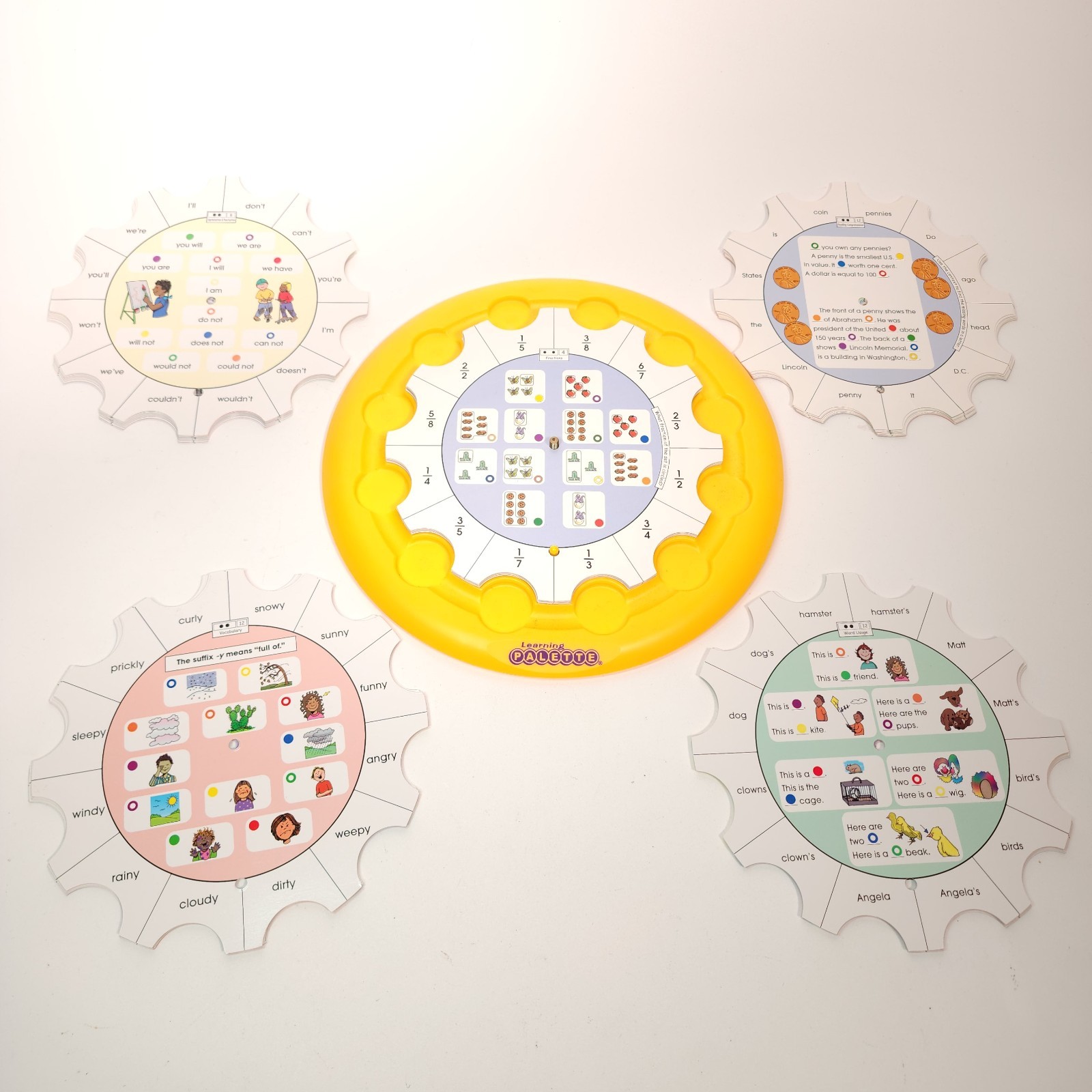 Learning Palette Base Vocab Capitalization Puctuation Reading Comp Fractions