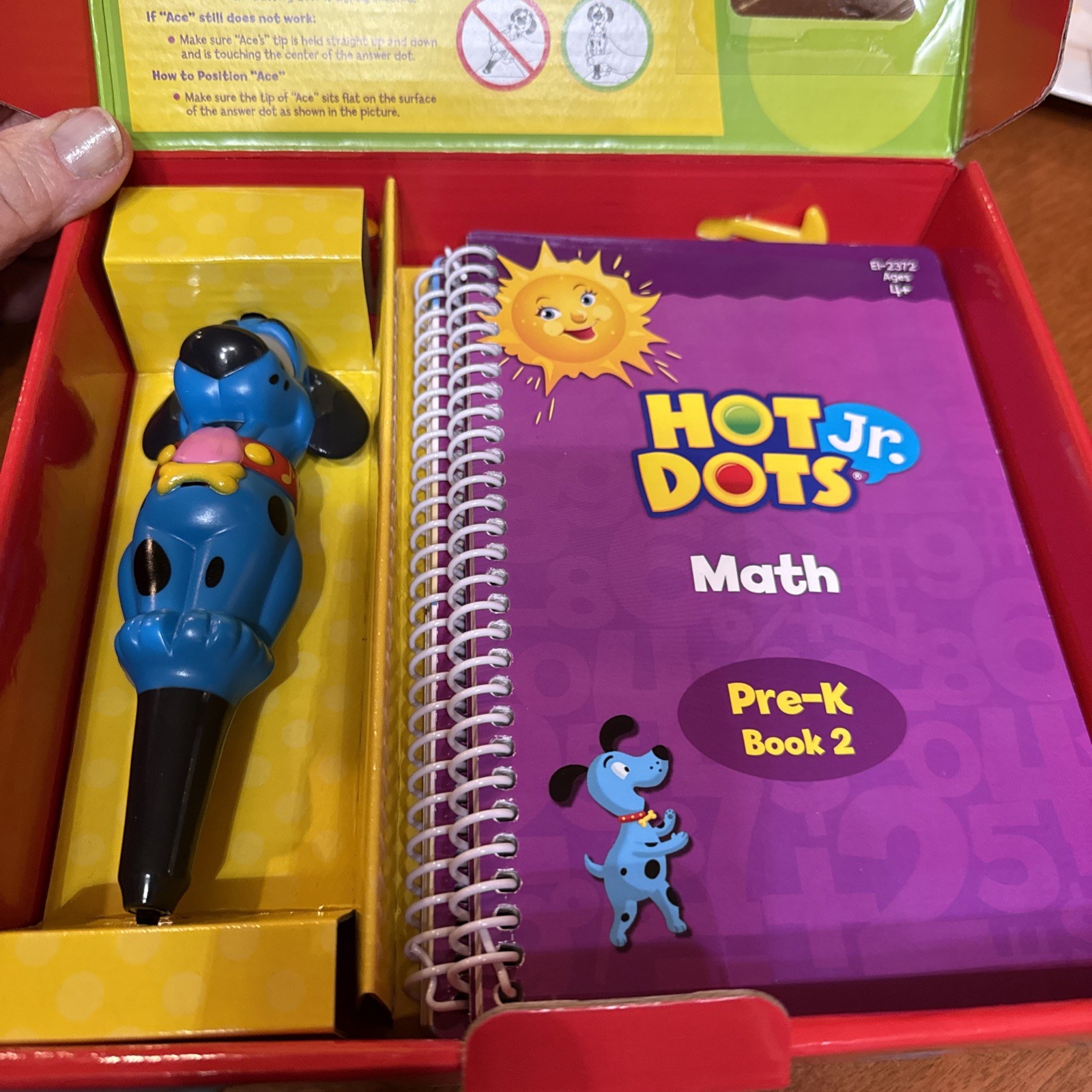 Hot Dots Let’s Master Math Pre-K Interactive Learning Ace Talking Teaching Pen