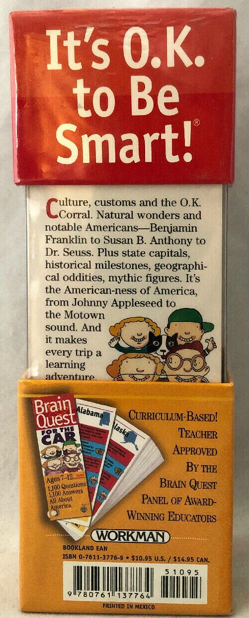 Brain Quest All About America Ages 7-12 3rd Edition TRAVEL Sealed NEW!