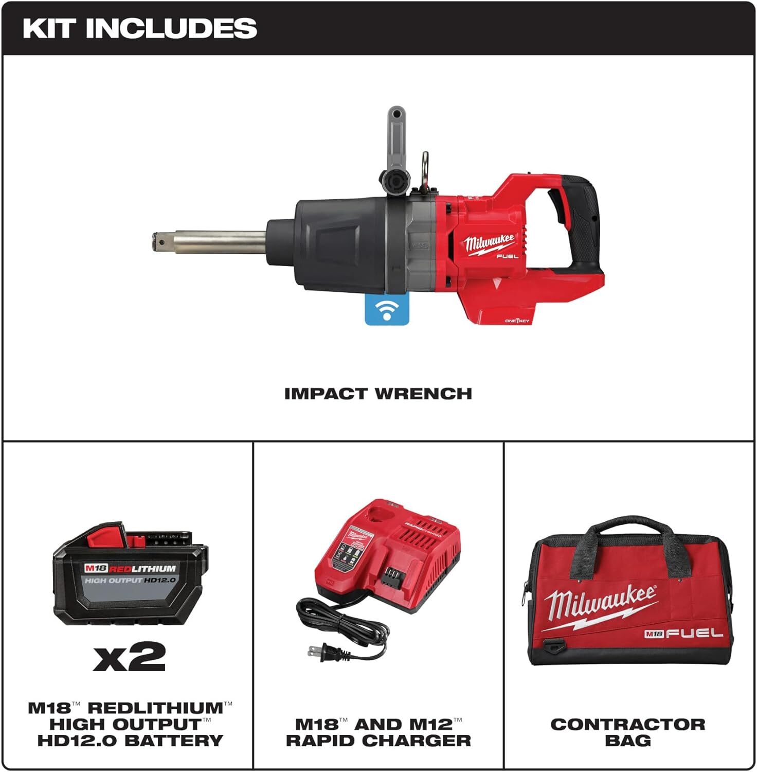 Milwaukee M18 FUEL 18V Lithium-Ion Brushless Cordless 1 in. Impact Wrench