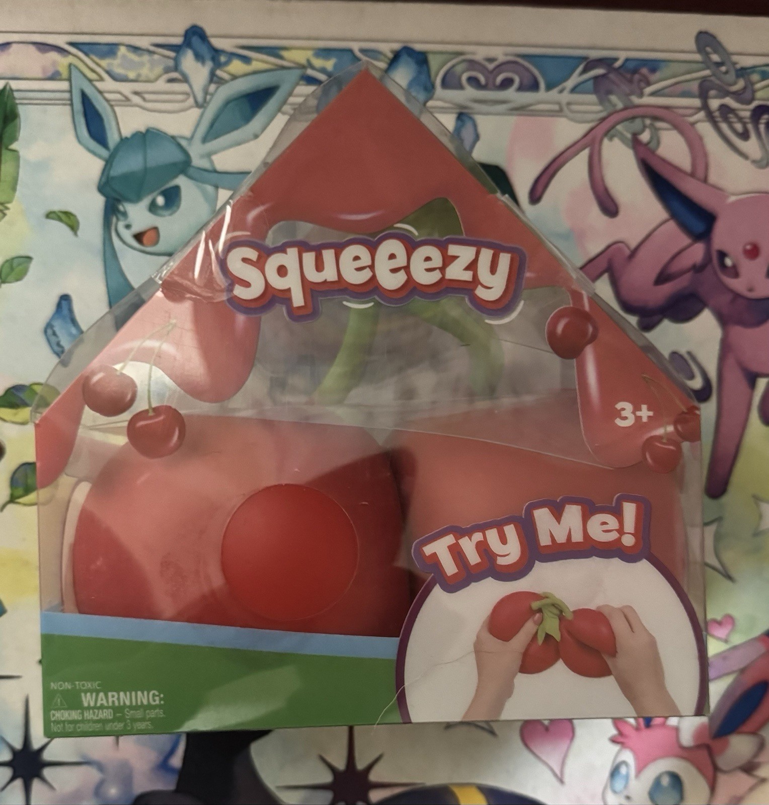 Squeeezy Squishy Sunny Days Toymendous Cherries JUMBO Squeeze Toy Rare Viral