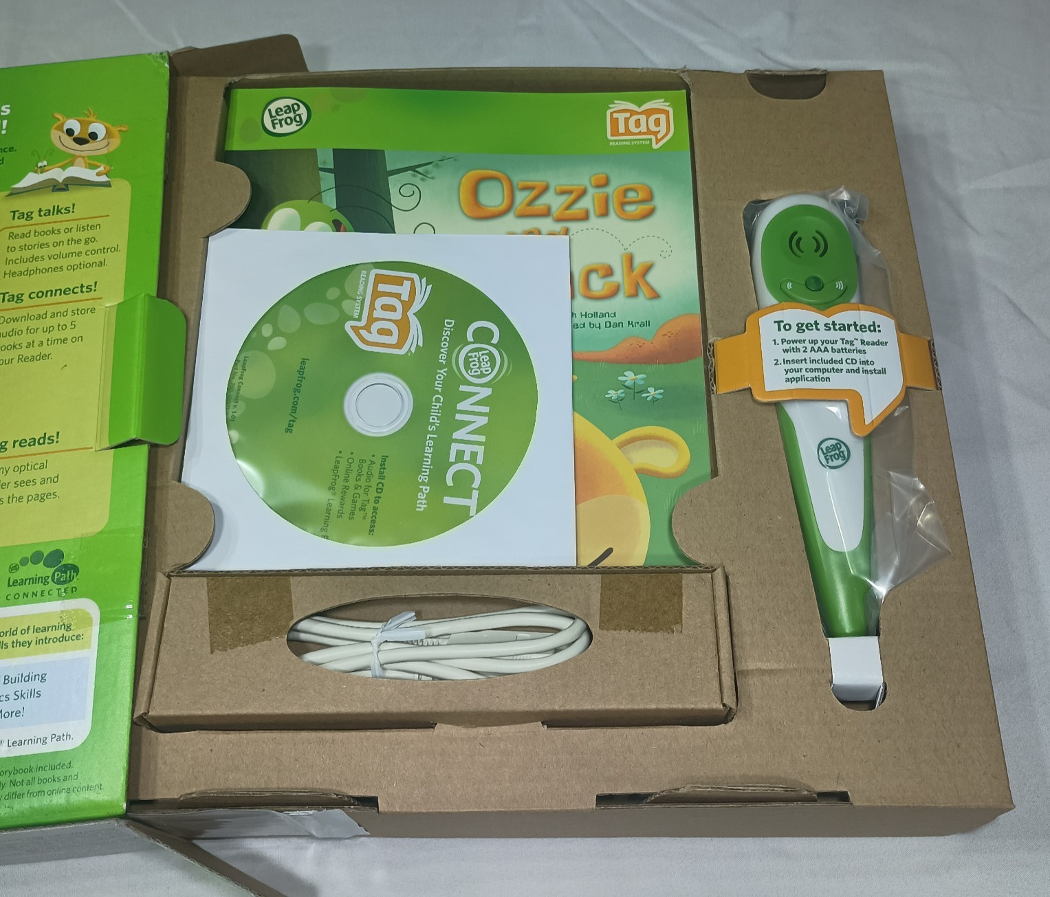 NIP Leapfrog Tag Reading System Ages 4-8 Ozzie and Mack Book