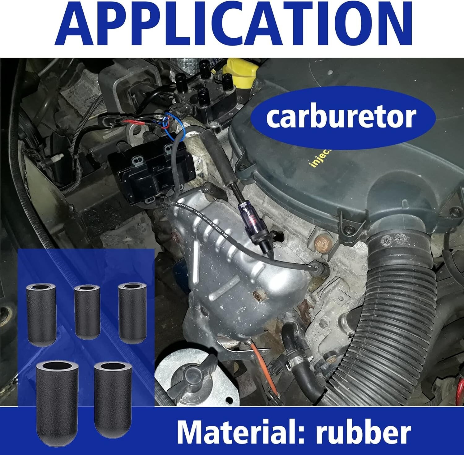 34 Sizes Automotive Vacuum Tubing Connector & 9 Sizes Vaccum Caps, Vacuum Tee…