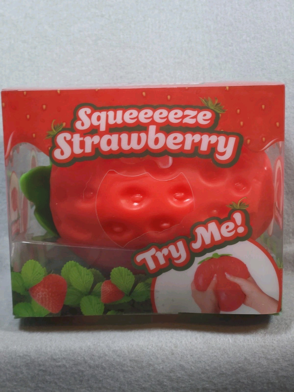 Sunny Days Jumbo Squeezy Strawberry Squishy Toy Stress Relief Sensory Fun Viral
