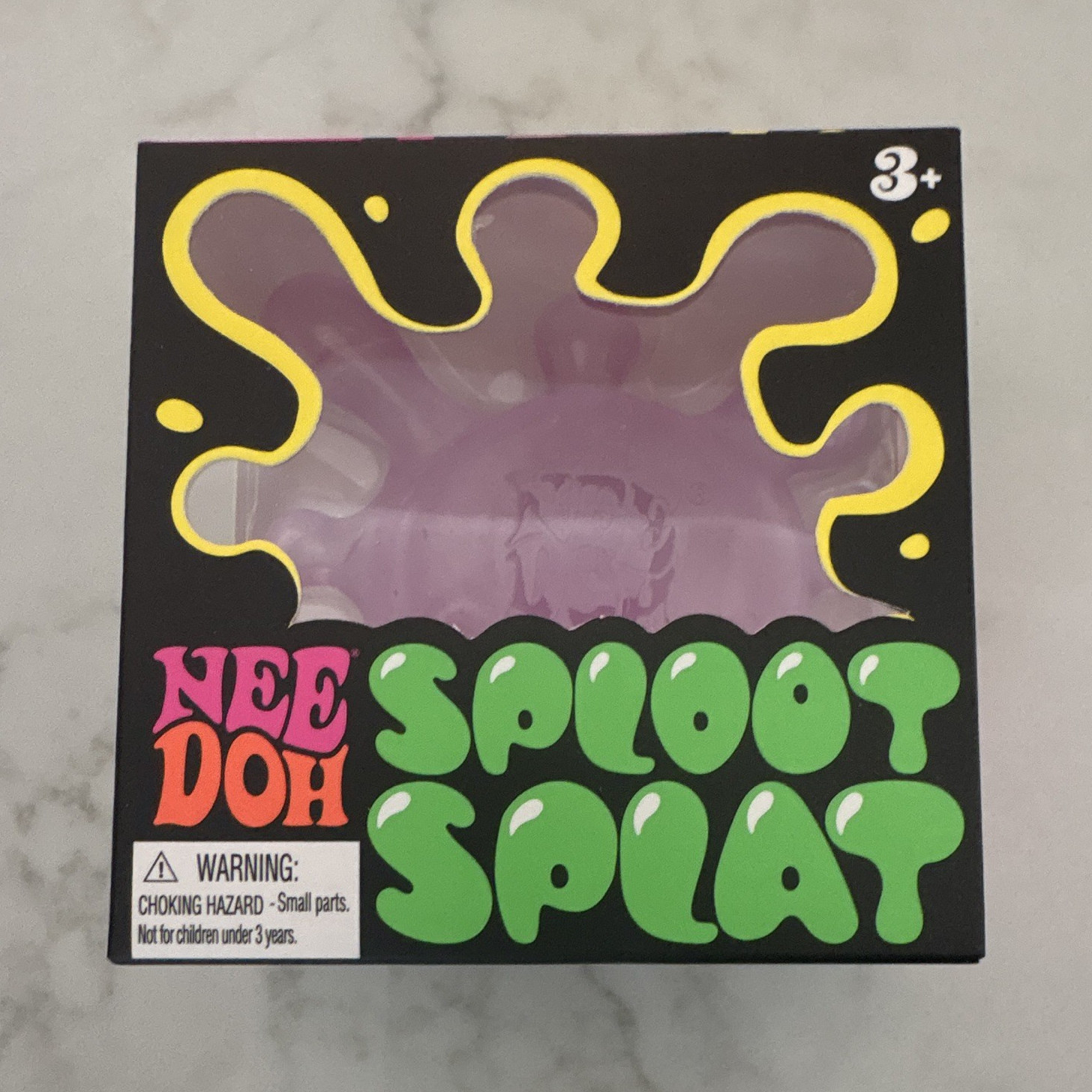 Nee Doh Sploot Splat Purple Tactile Squeeze Toy, Age 3+ 3-4 Years