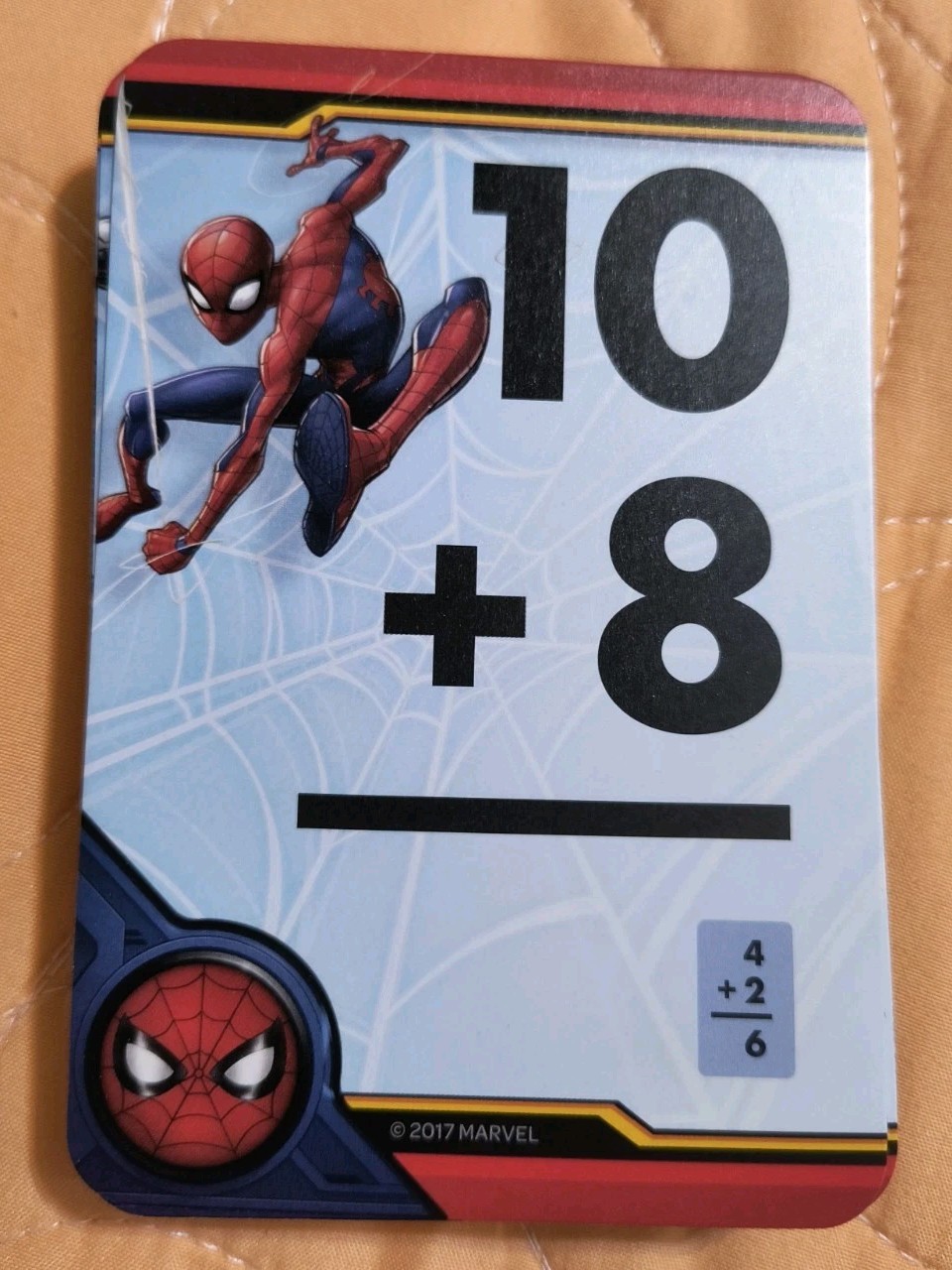 Marvel SPIDERMAN 🕷️ Addition Flash Learning Colorful Cards NEW! Free Shipping!