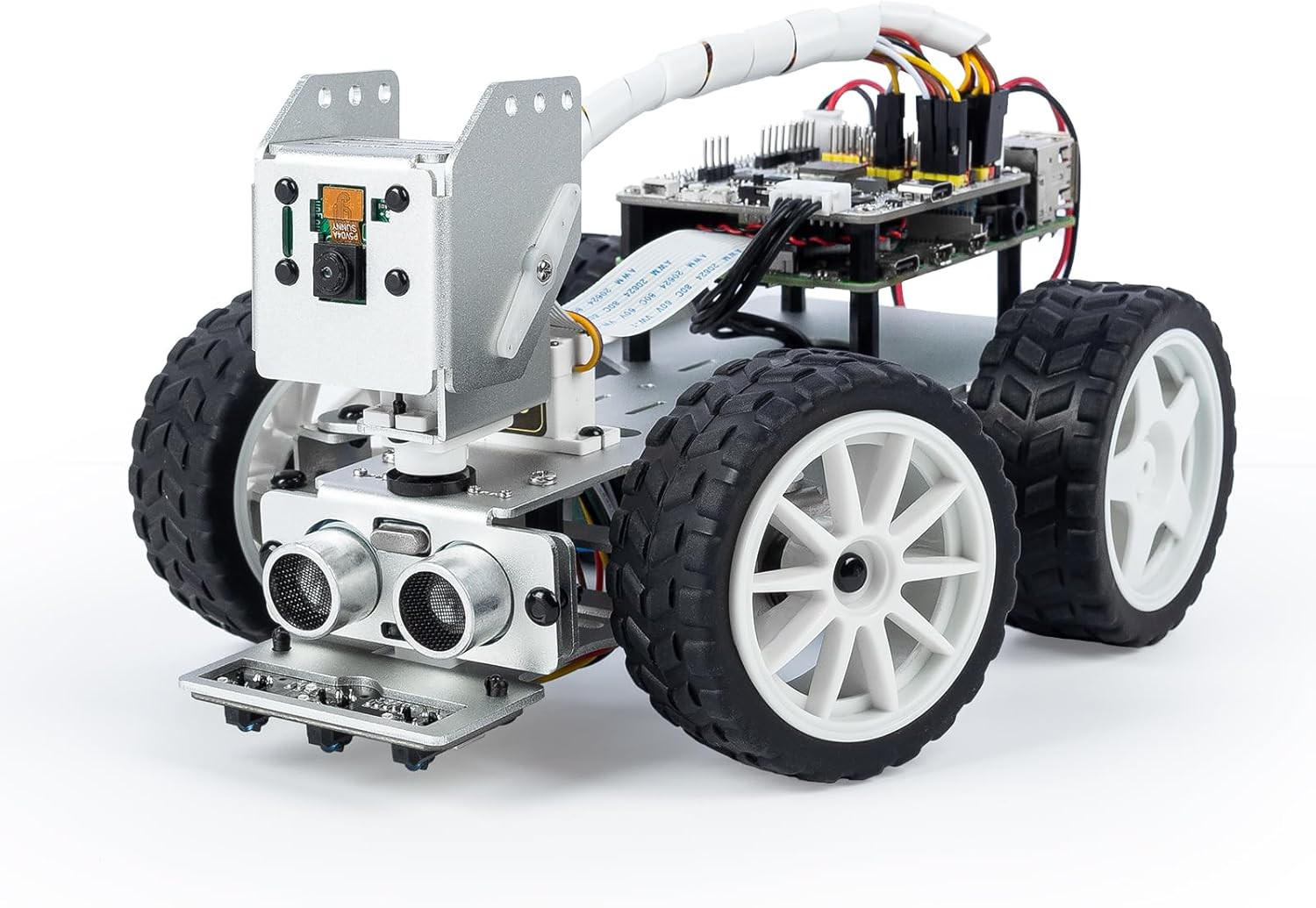 Picar-X AI Video Robot Car Kit for Raspberry Pi 5/4/3B+/Zero 2W, Llms Chatgpt-4O