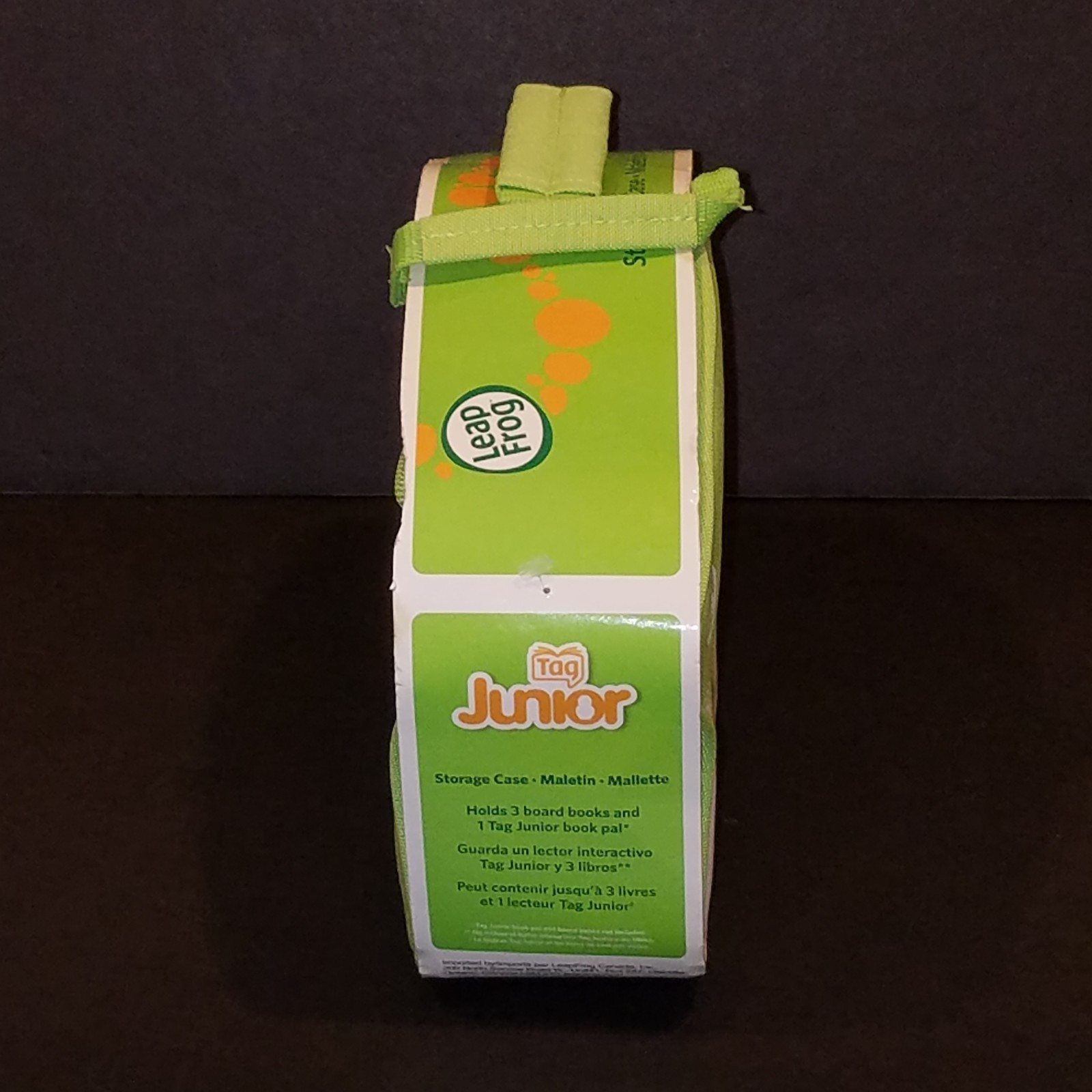 NEW LeapFrog Tag Junior Storage Case Carry Carrying Green Zip Bag Leap Frog Jr