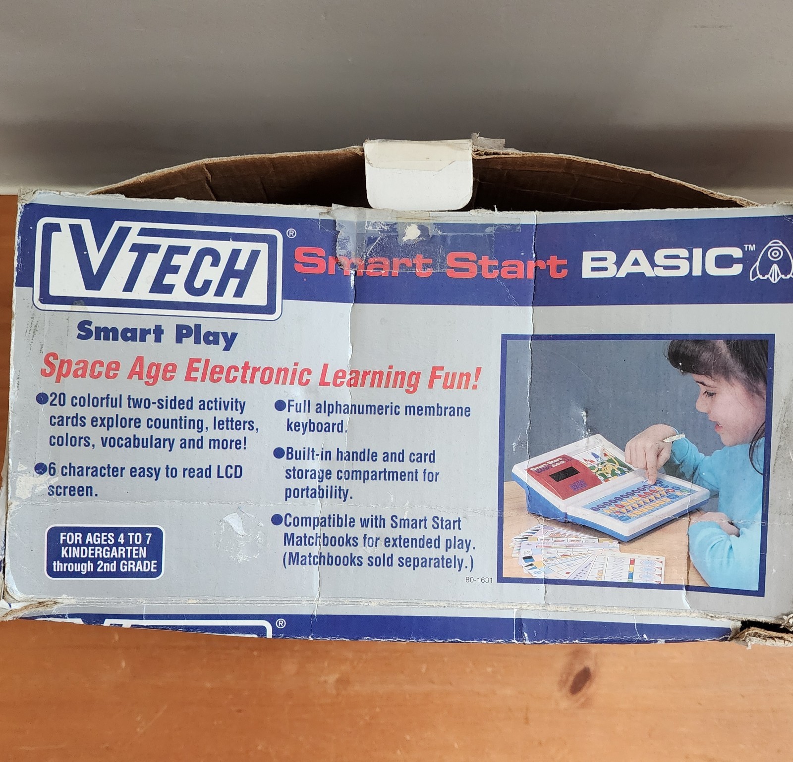 Vintage 1993 VTECH Smart Start Basic EDUCATIONAL Learning TOY + Cards & Books