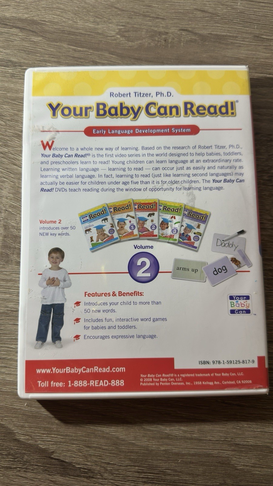 Your Baby Can Read Early Language Development System Volumes 1-3 DVD Ages 0-5