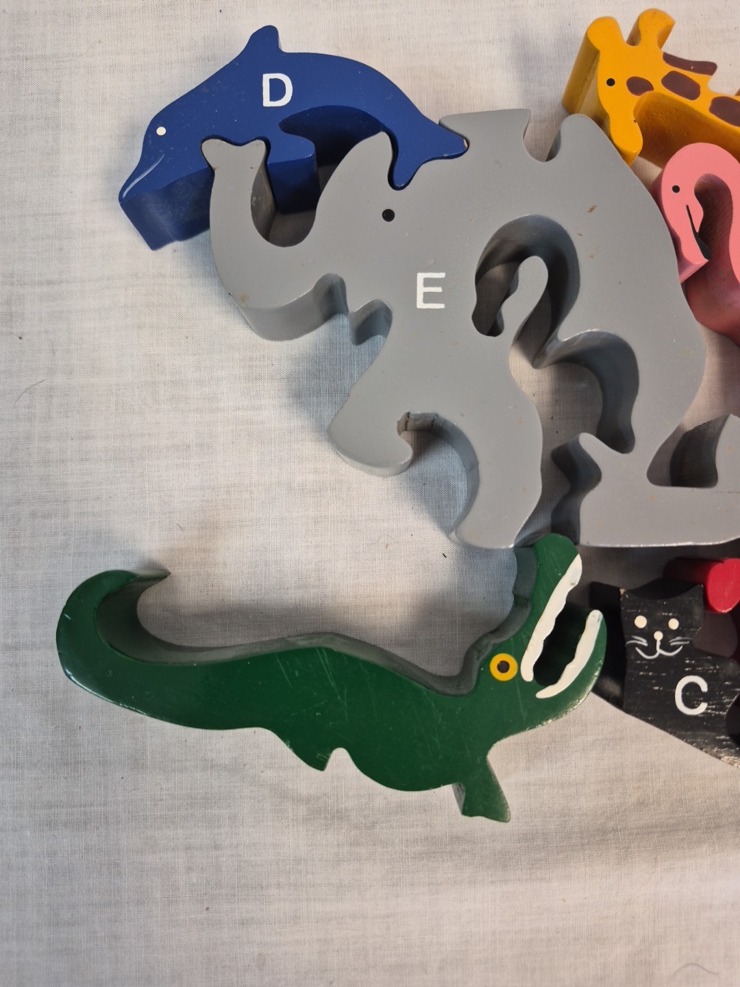 Begin Again Wooden Puzzle Animal Parade Letter A To Z Eco Wood Montessori 2002