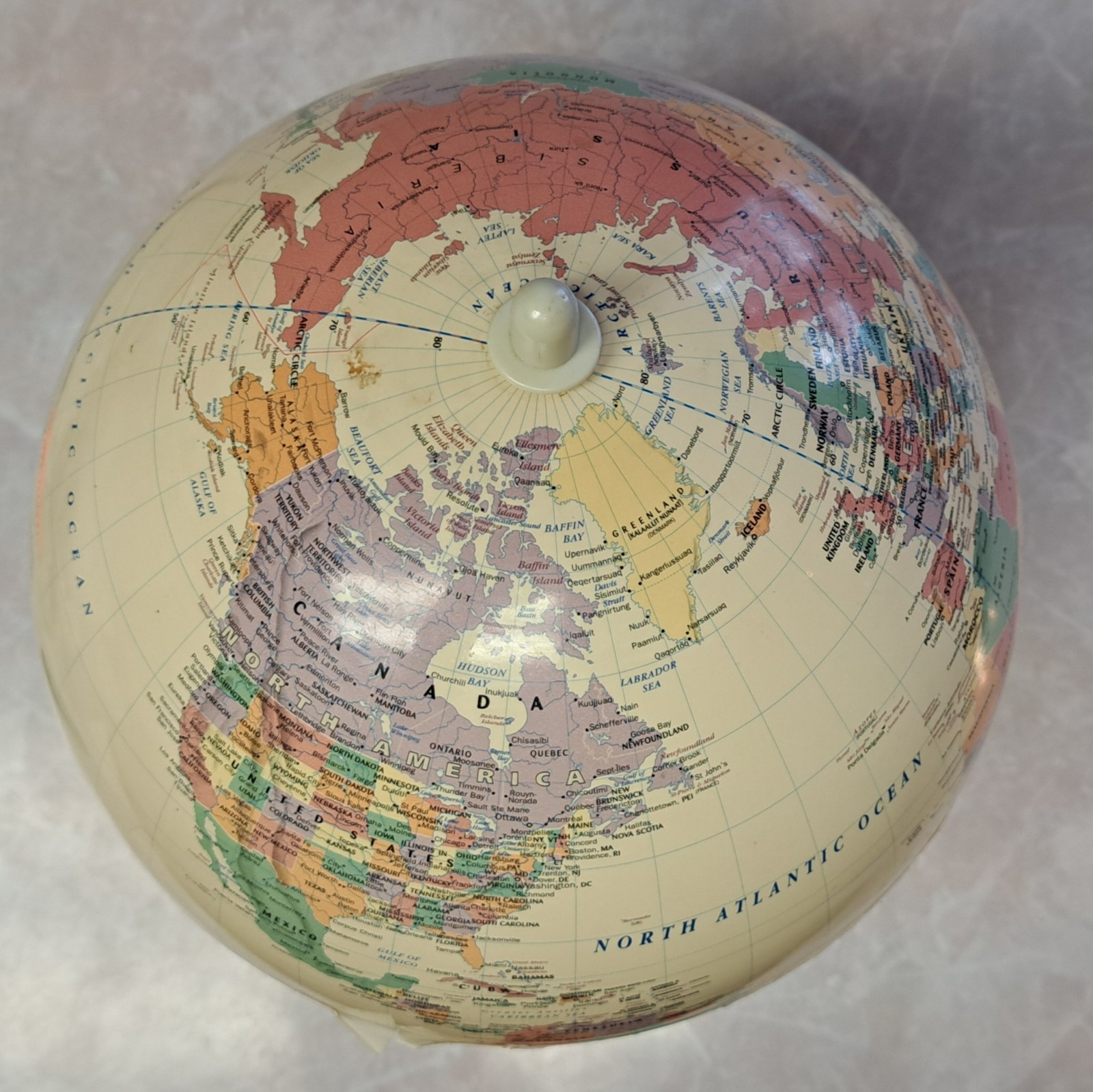 Vtg 1990s GeoSafari World Talking Globe 6498 Interactive STEM Geography Game