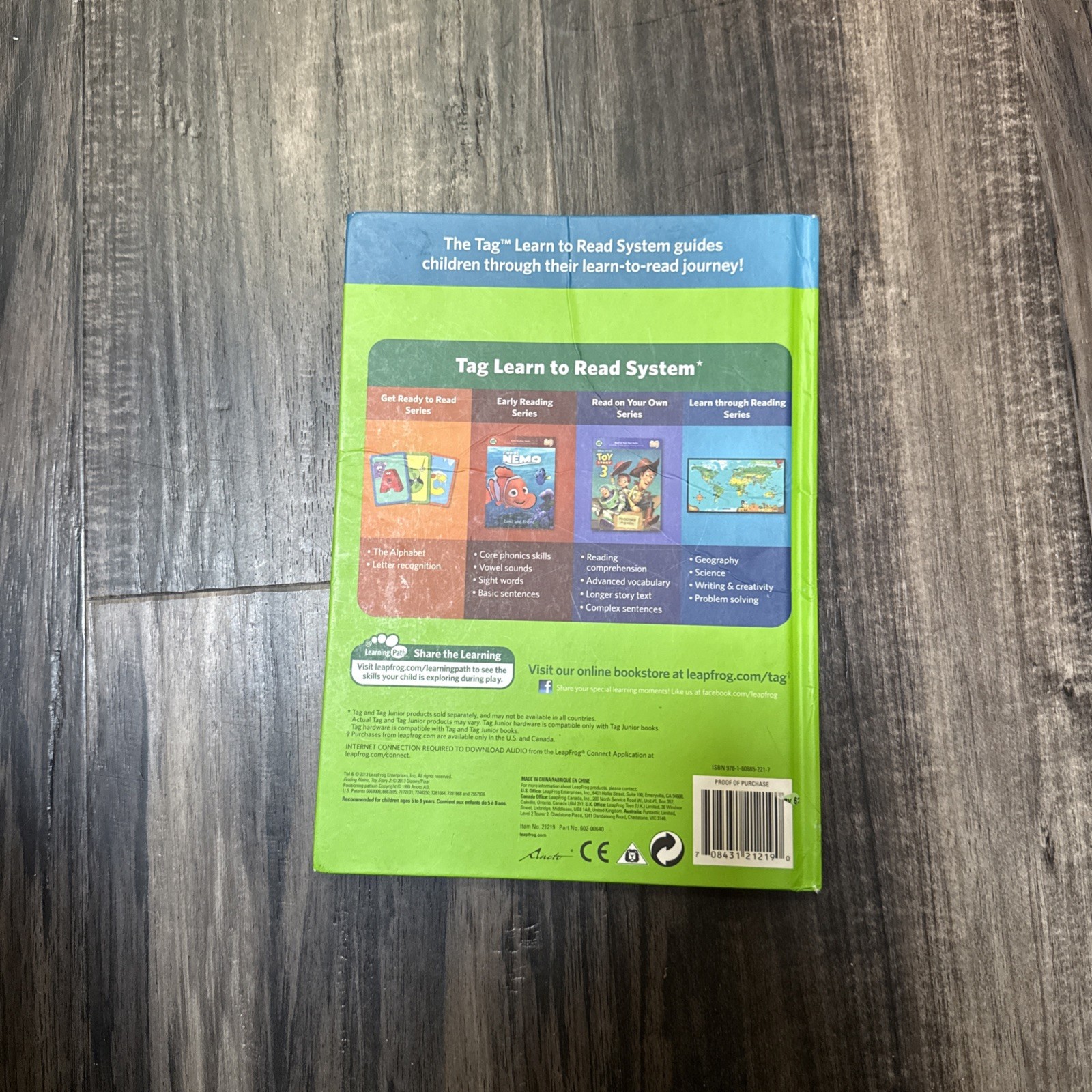 LeapFrog Tag, LeapReader book — LEAP AND THE LOST DINOSAUR🦖 (Read description.)