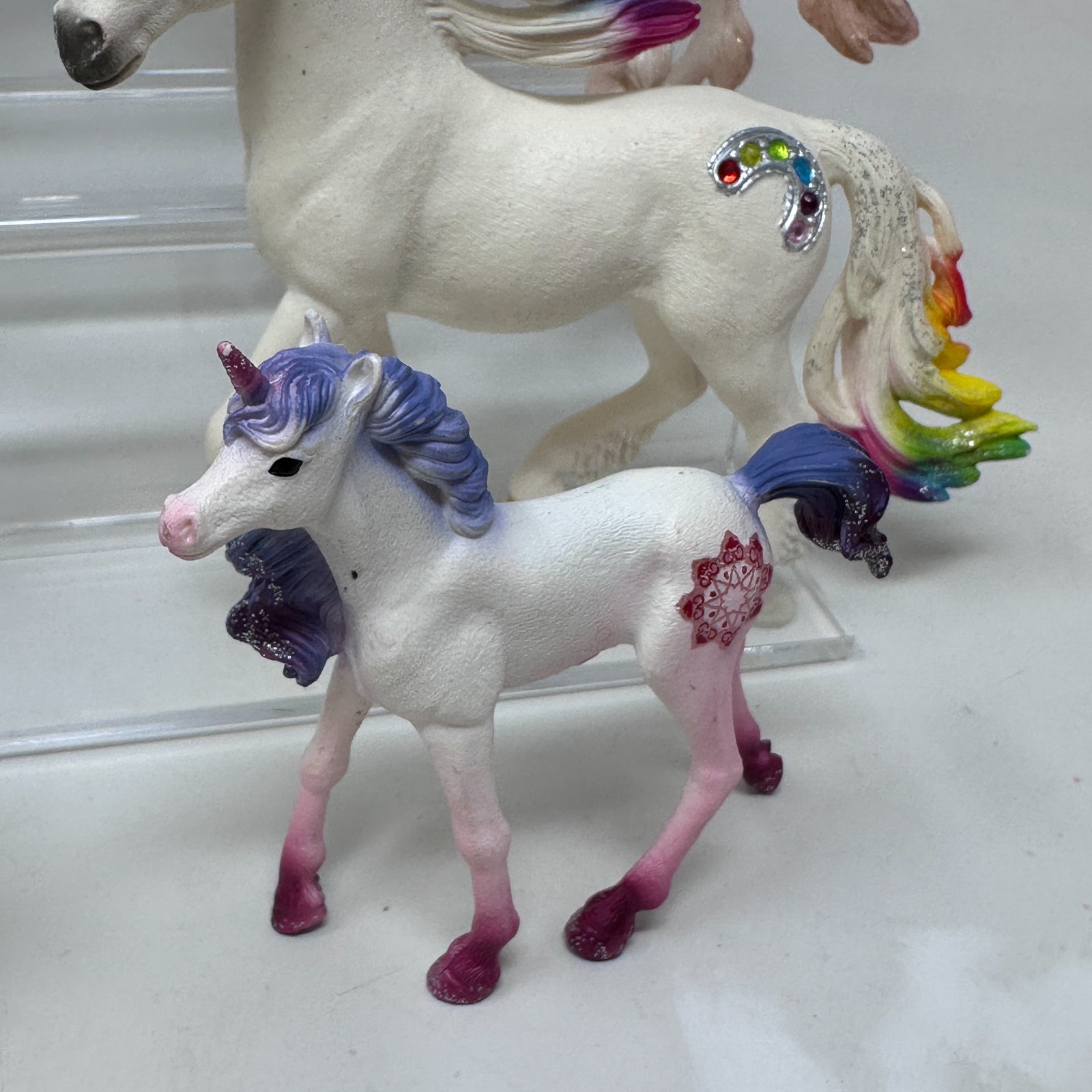 Schleich Horse Figures Lot Unicorn Foal Mare Stallion Pony Figurines Set of 10