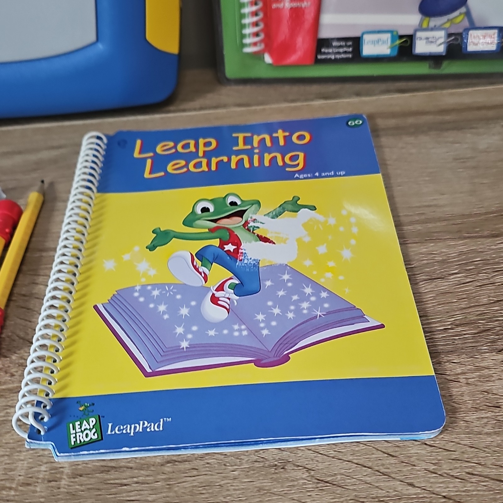 LeapFrog LeapPad Plus Writing Learning System Books Cartridges Stylus Bilingual