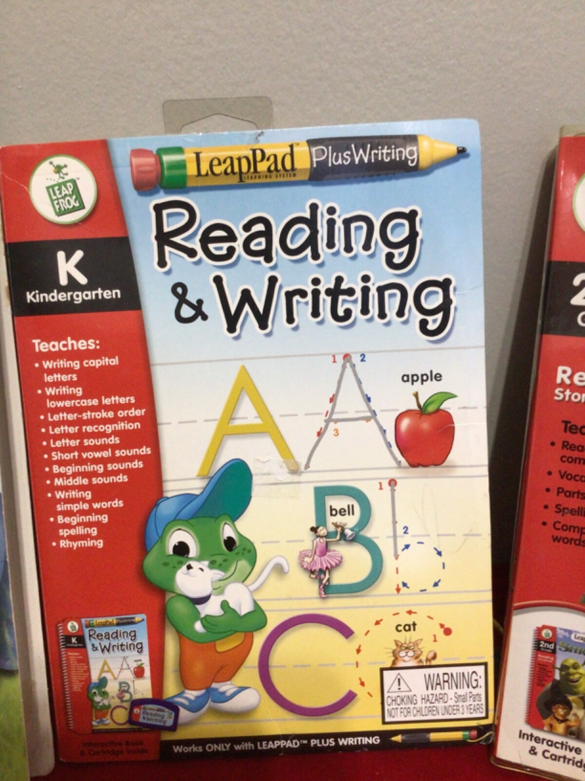 LeapFrog LeapPad Plus Writing Learning Lot of 3 Cartridges & 3 Books,new