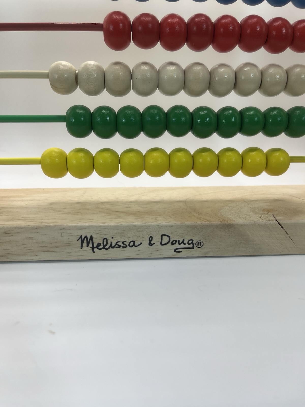 Melissa & Doug Wooden Abacus Mathematics Toy Multicolor Ages 4-7 8-11 Years