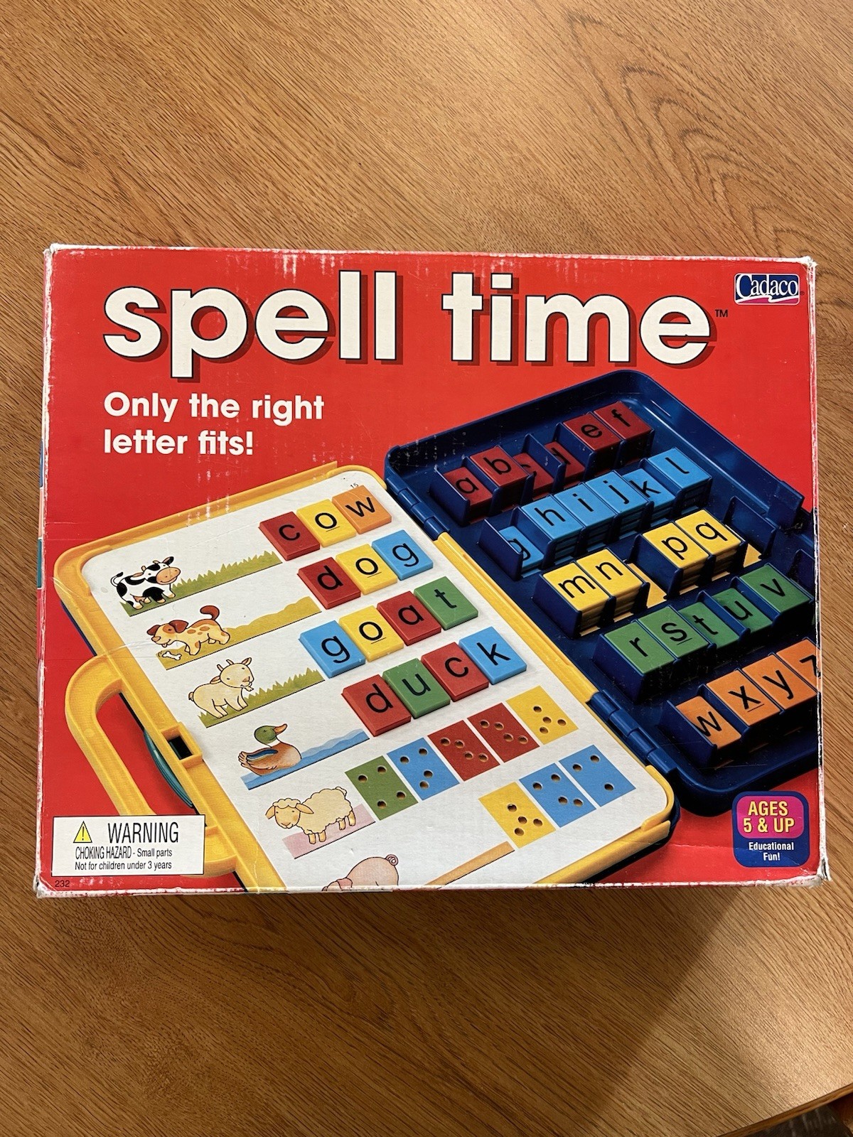 Vintage SPELL TIME Game By CADACO Learn Spelling Set Homeschooling 100% Complete