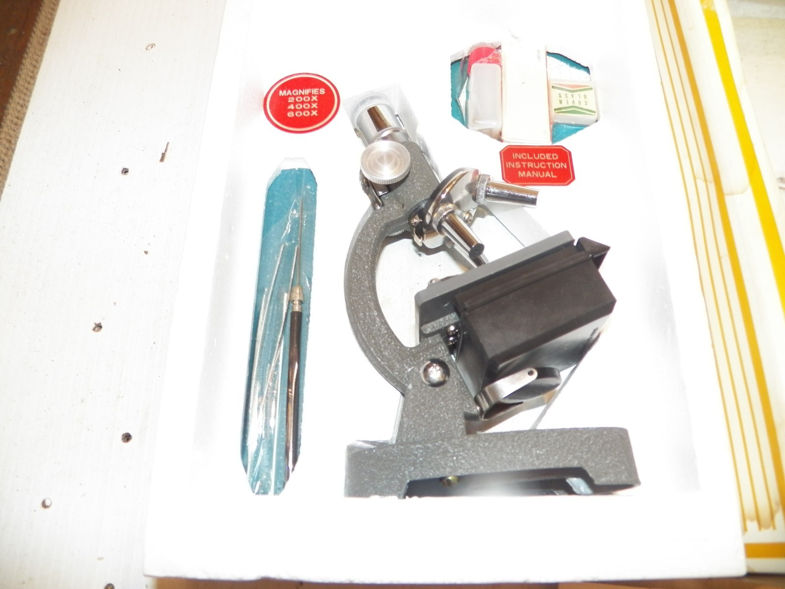 Vintage 1960s WACO Microscope Lab Kit in Original Box – Made in Japan