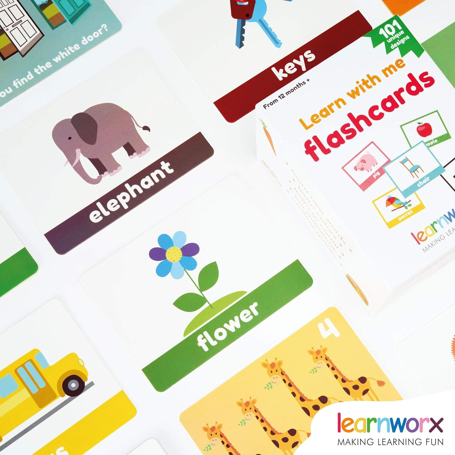 101 Baby Flash Cards for Toddlers 1-3 | Award Winning First Words Toddler Flash