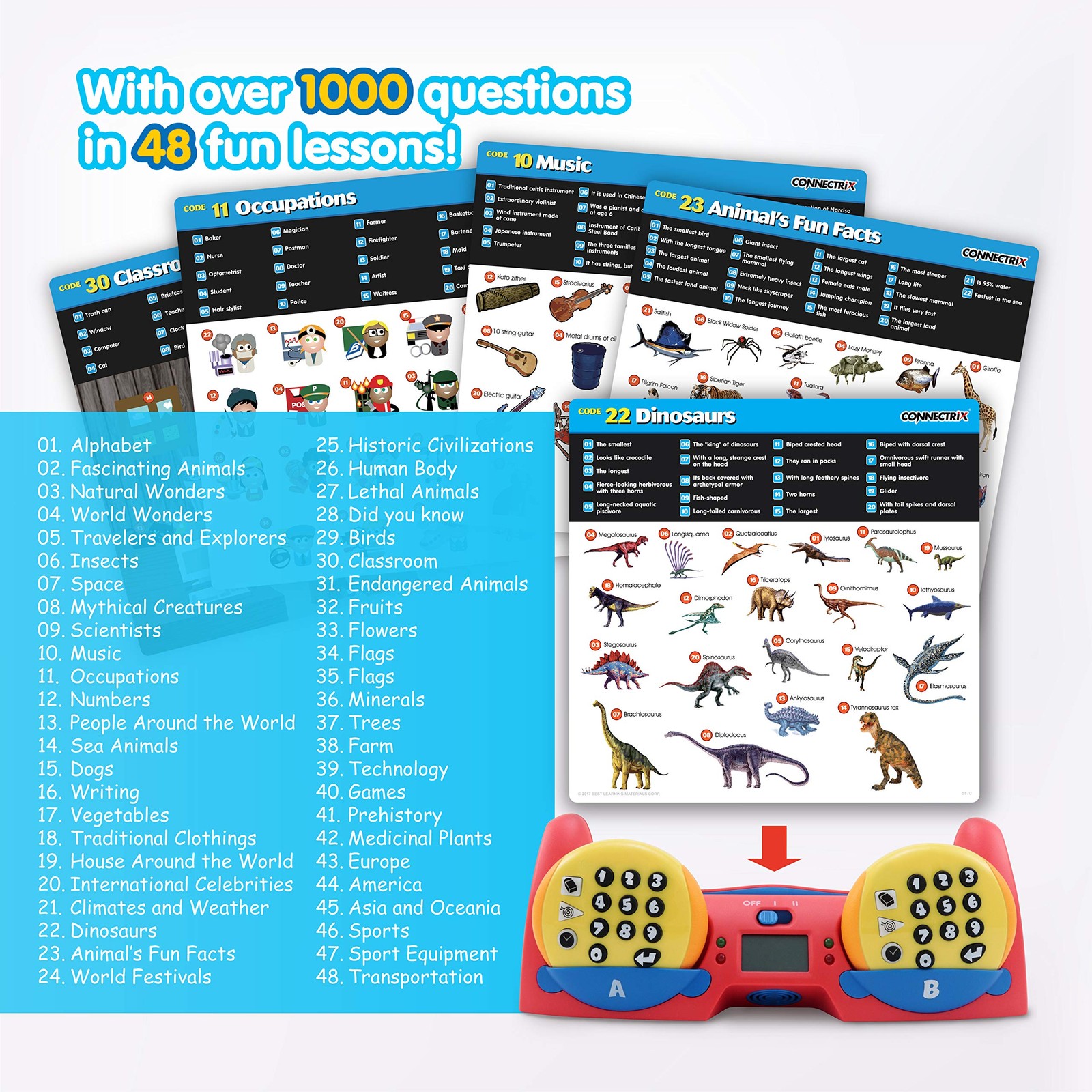 Connectrix – Educational Matching Game for Ages 6 Years and up, 1 to 2 Player…