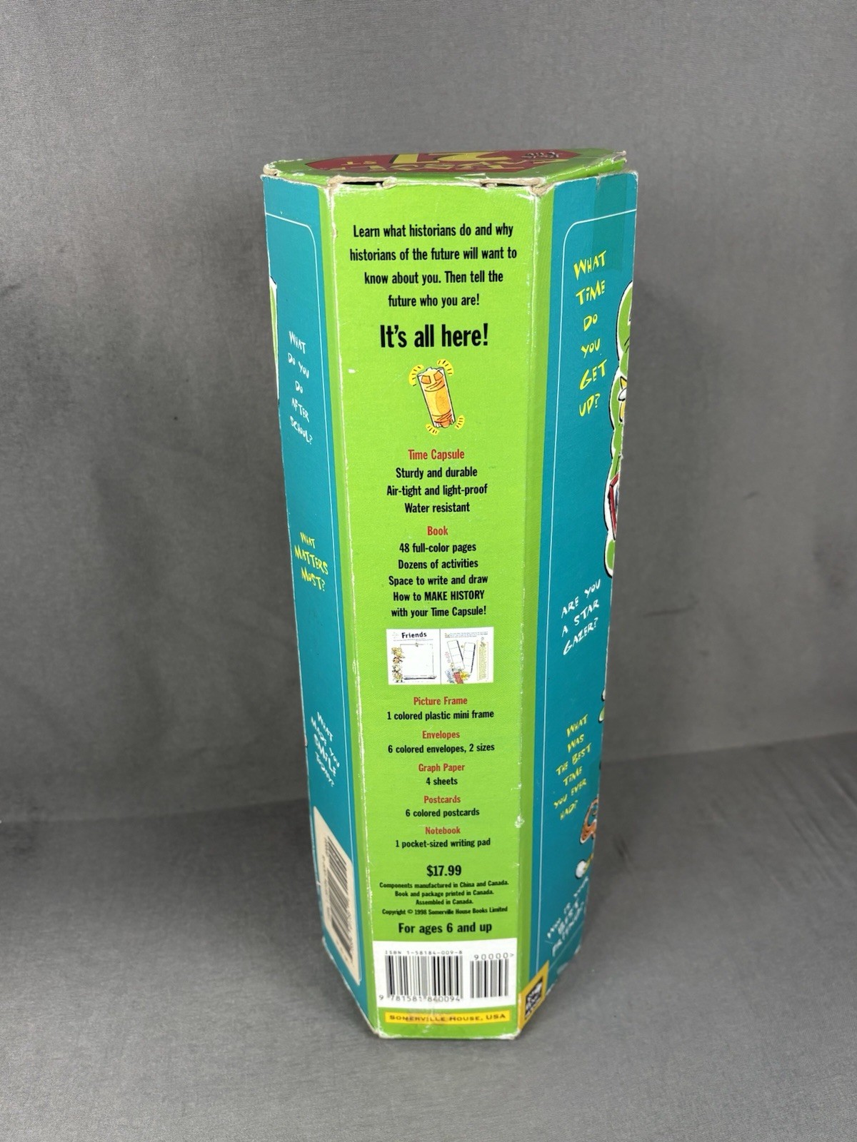 1998 Time Capsule for the 21st Century Somerville House Kids Activity Kit