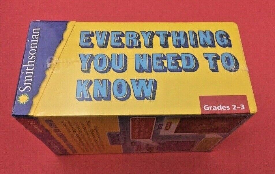 Smithsonian Everything You Need to Know 275 Fact Cards Ages 7-9 Grade Level 1-3