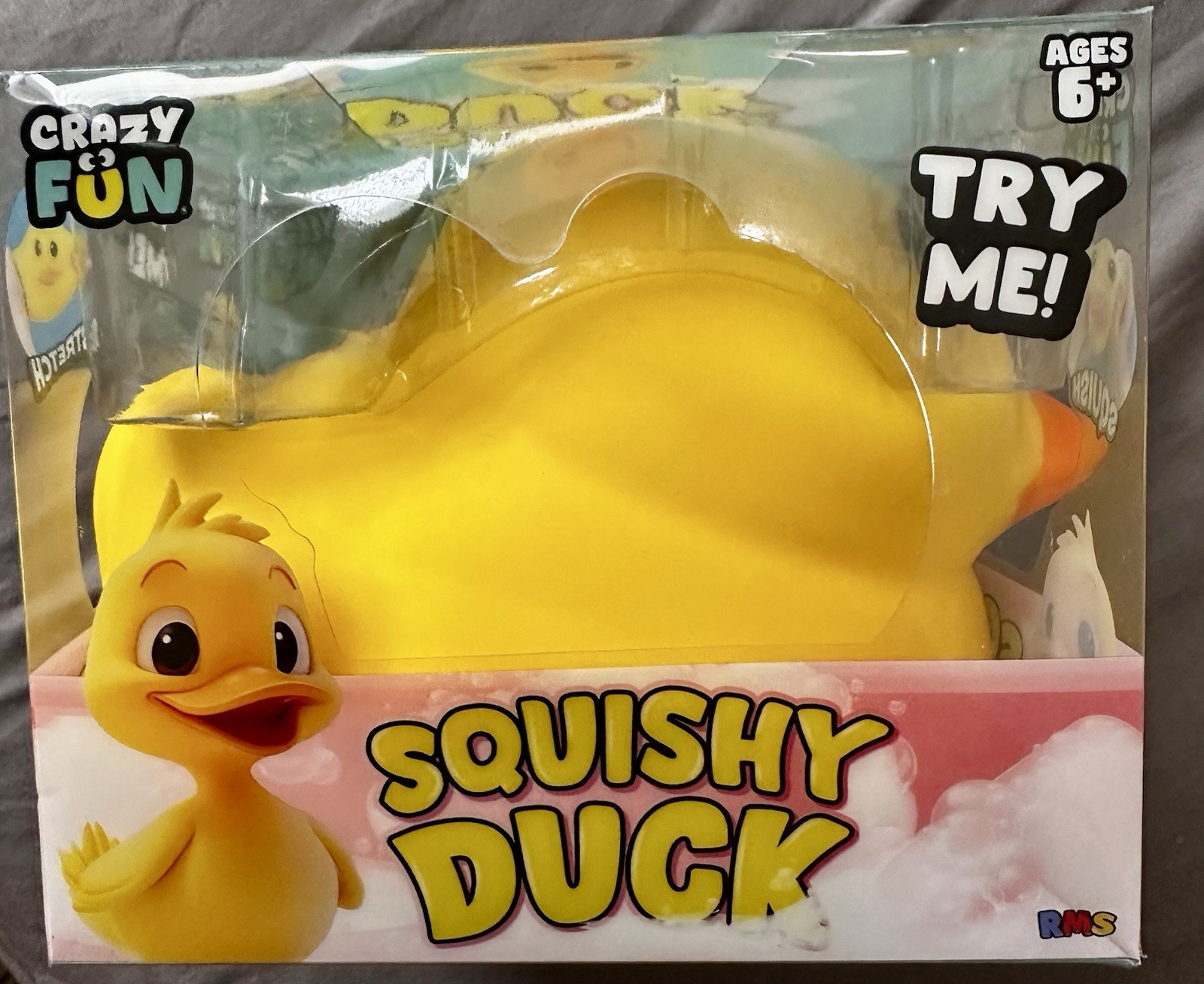 RMS Crazy Fun Squishy Duck Yellow Stretchy Squishy Toy 🔥Like Needoh