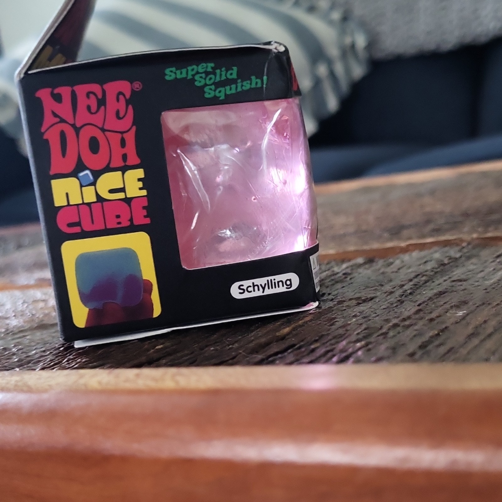 Nee Doh Nice Cube Super Solid Squish Pink Squishy Toy Age 3-5 Years