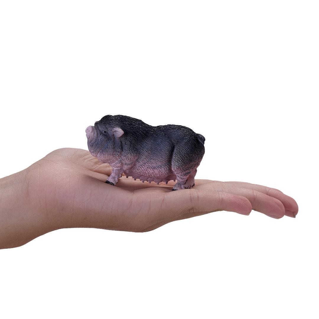 Pot Bellied Pig Figurine – Hand Painted Farm Animal Toy Figure – Mojo 381079