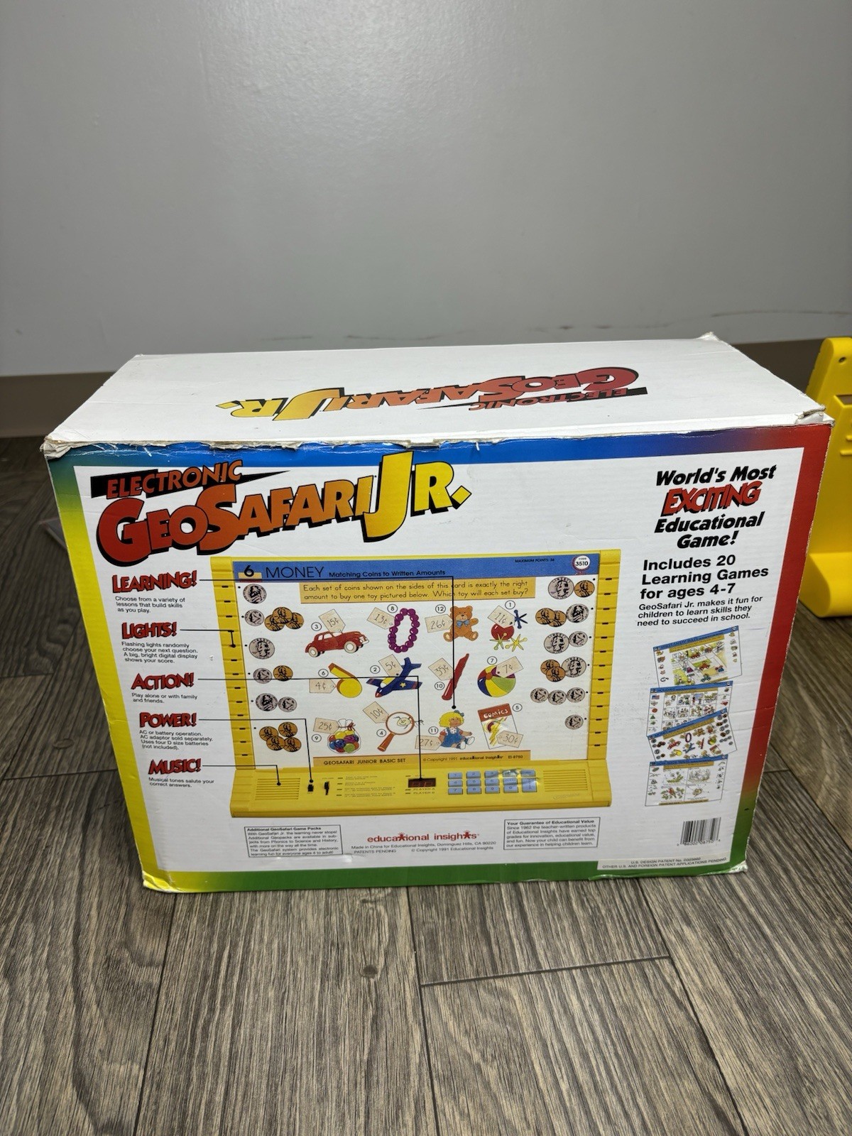 Vintage GeoSafari Jr EI-8855 Electronic Learning Game Unit And Cards Tested
