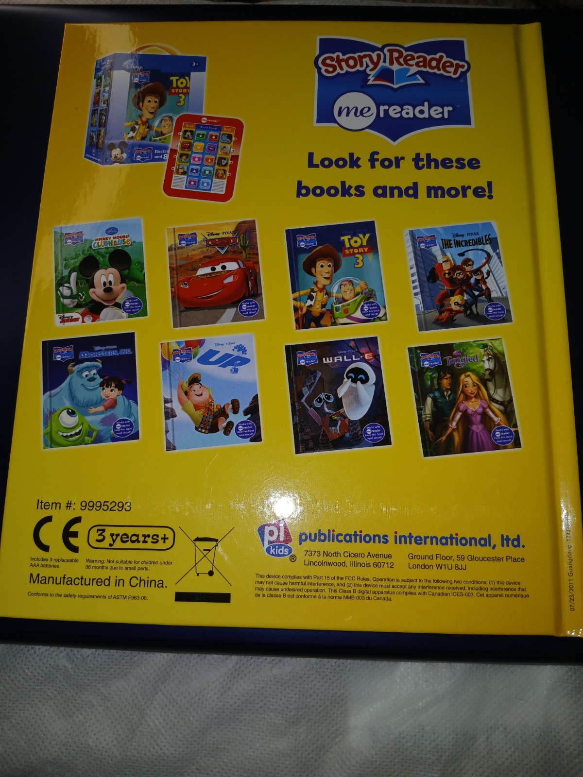 Publications International Ltd. me reader Story Reader Aladdin Disney Book 3+
