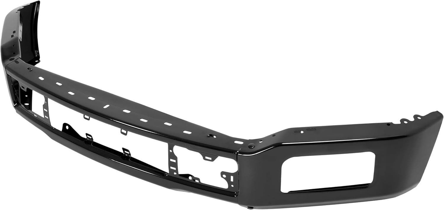 18-20 Ford F150 Front Bumper Face Bar w/ Fog Light Hole Impact Bar Chrome