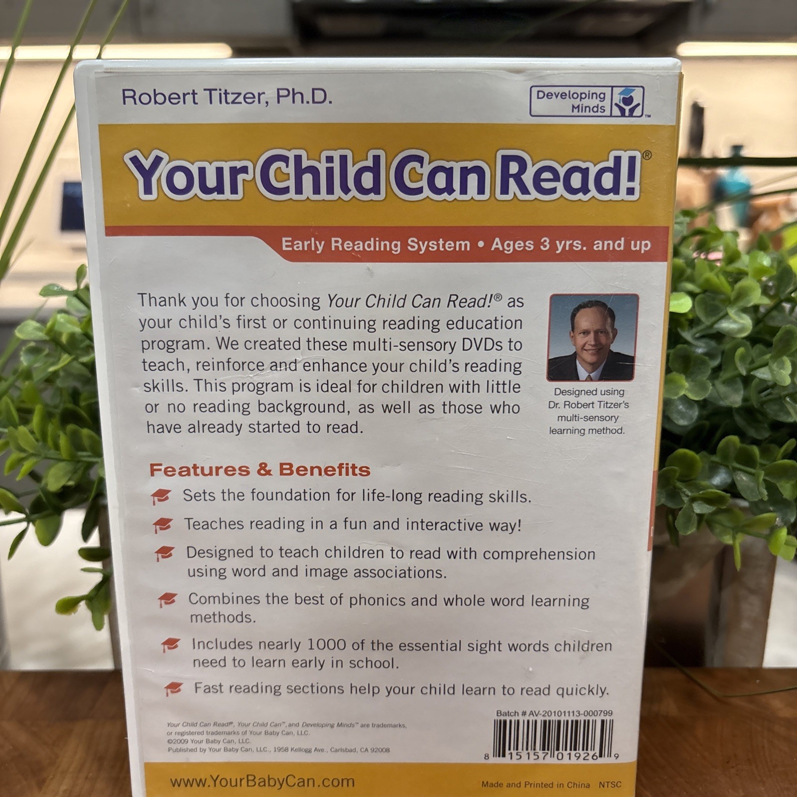 Your Baby Can Read Volume 1-5 DVD Set Robert Titzer Ph.D