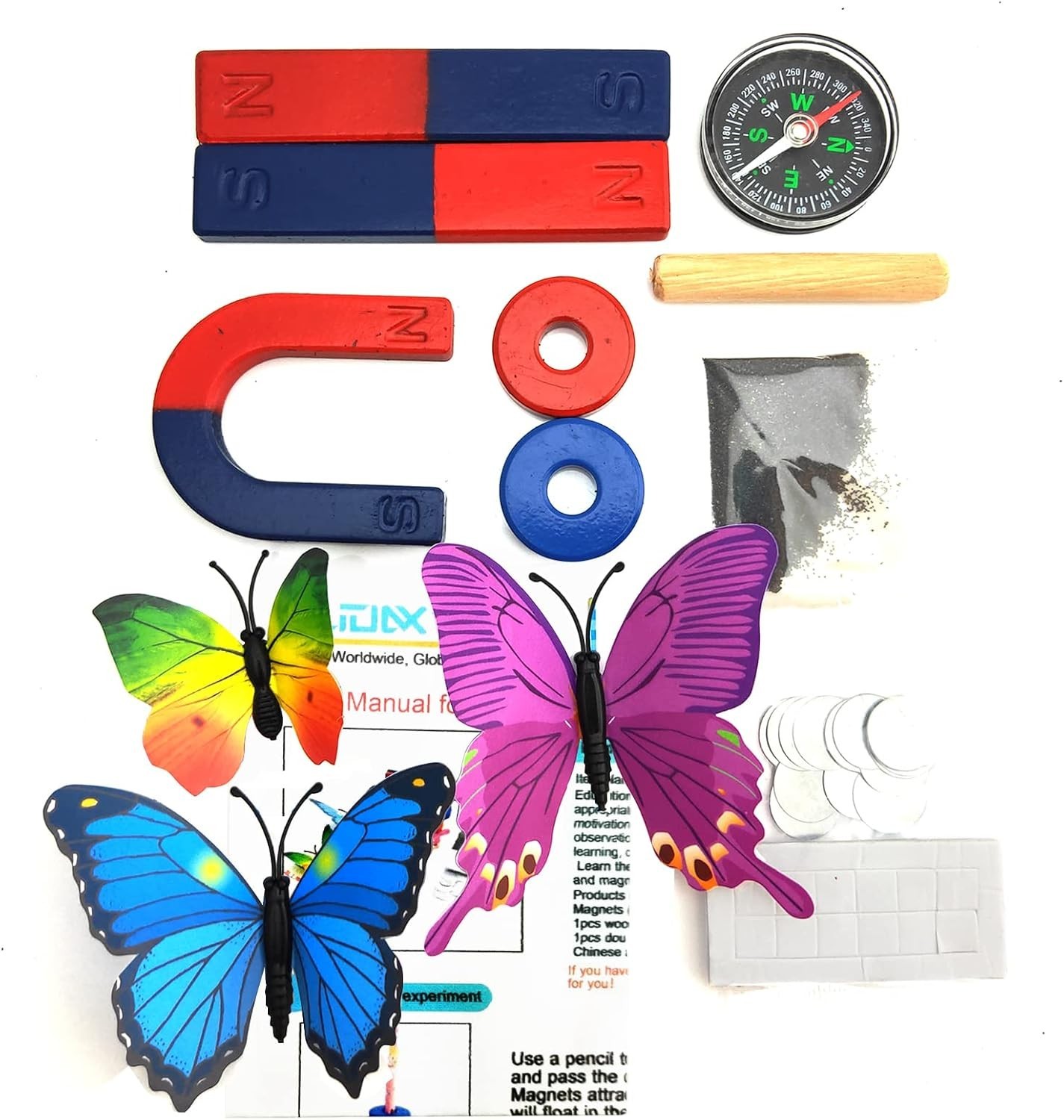 Physics Science Magnet Kit for Education STEM Experiment Tools including Bar