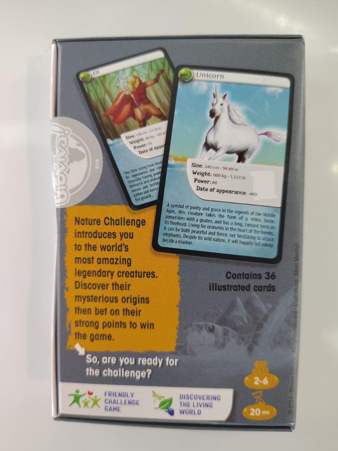 Bioviva Card Game Nature Challenge Legendary Creatures English Version 2016