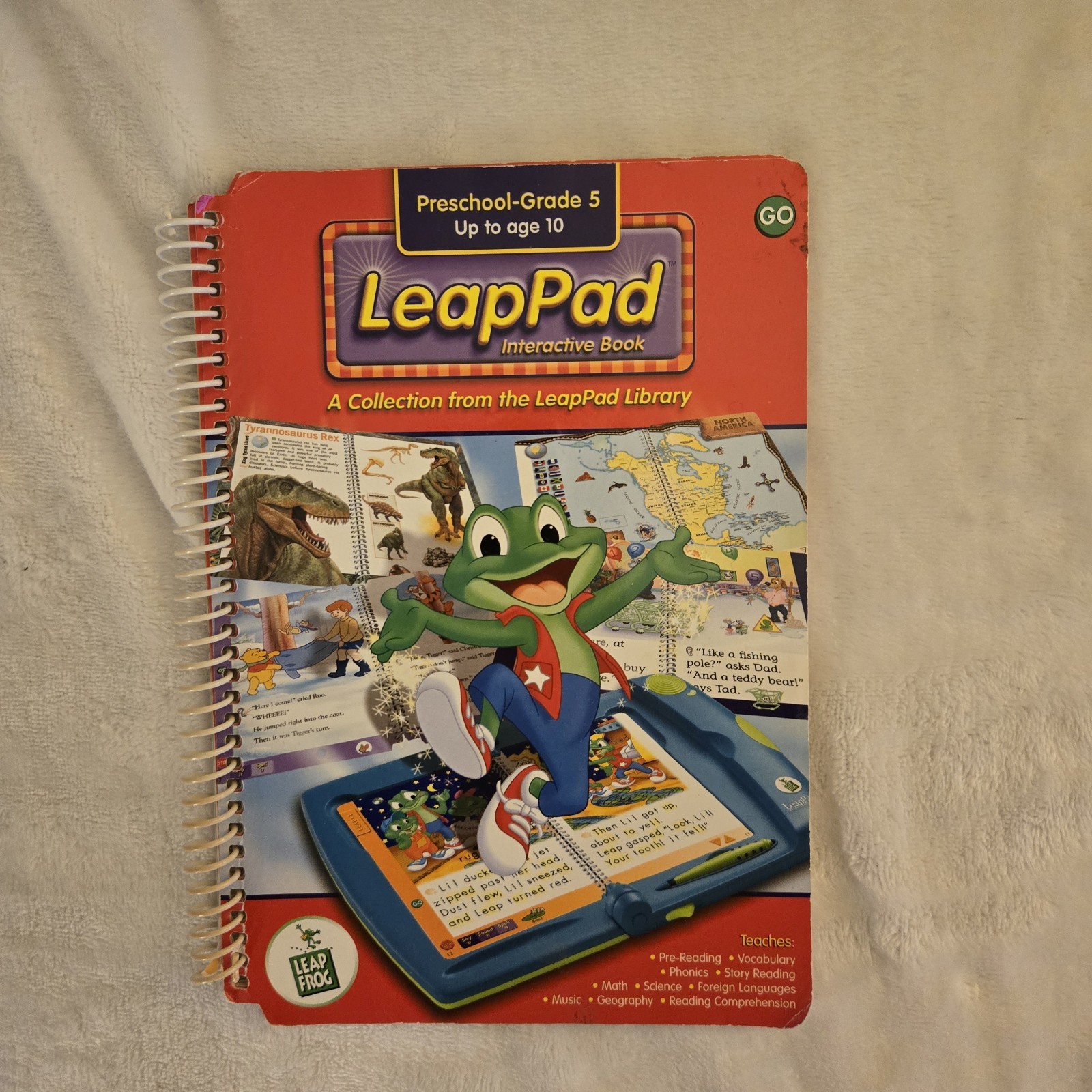 LeapFrog Amazing Spider-Man LeapPad w/5 Books & 4 Cartridges plus Backpack