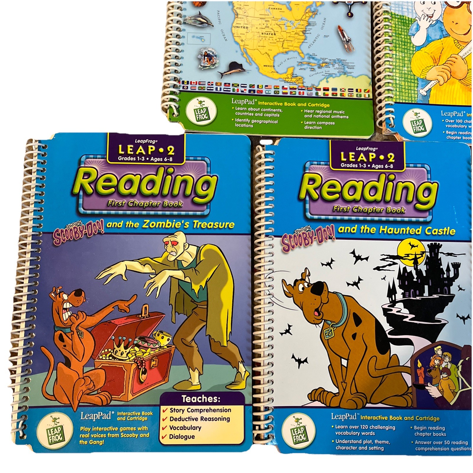 LeapFrog LeapPad Book Lot of 5 Books-no Cartridges Ages 6-10 (LB046)