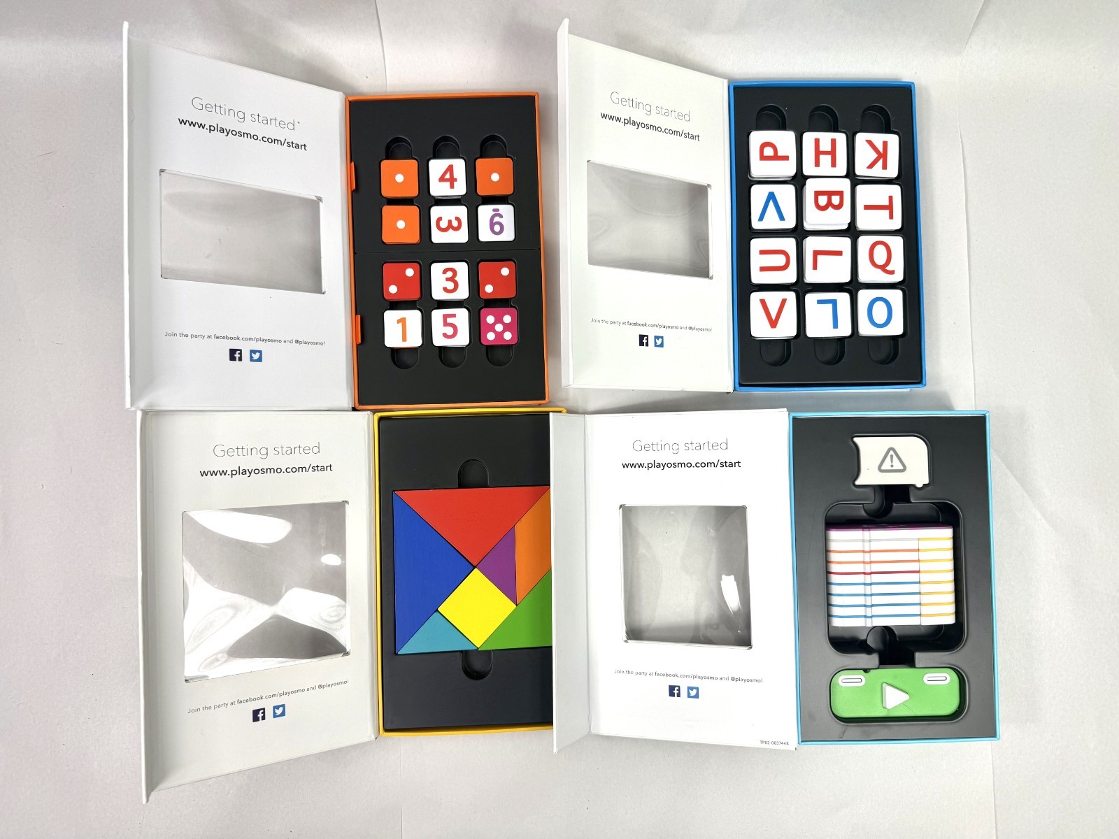 Osmo Educational iPad Game Lot Starter Coding Words Numbers Tangram