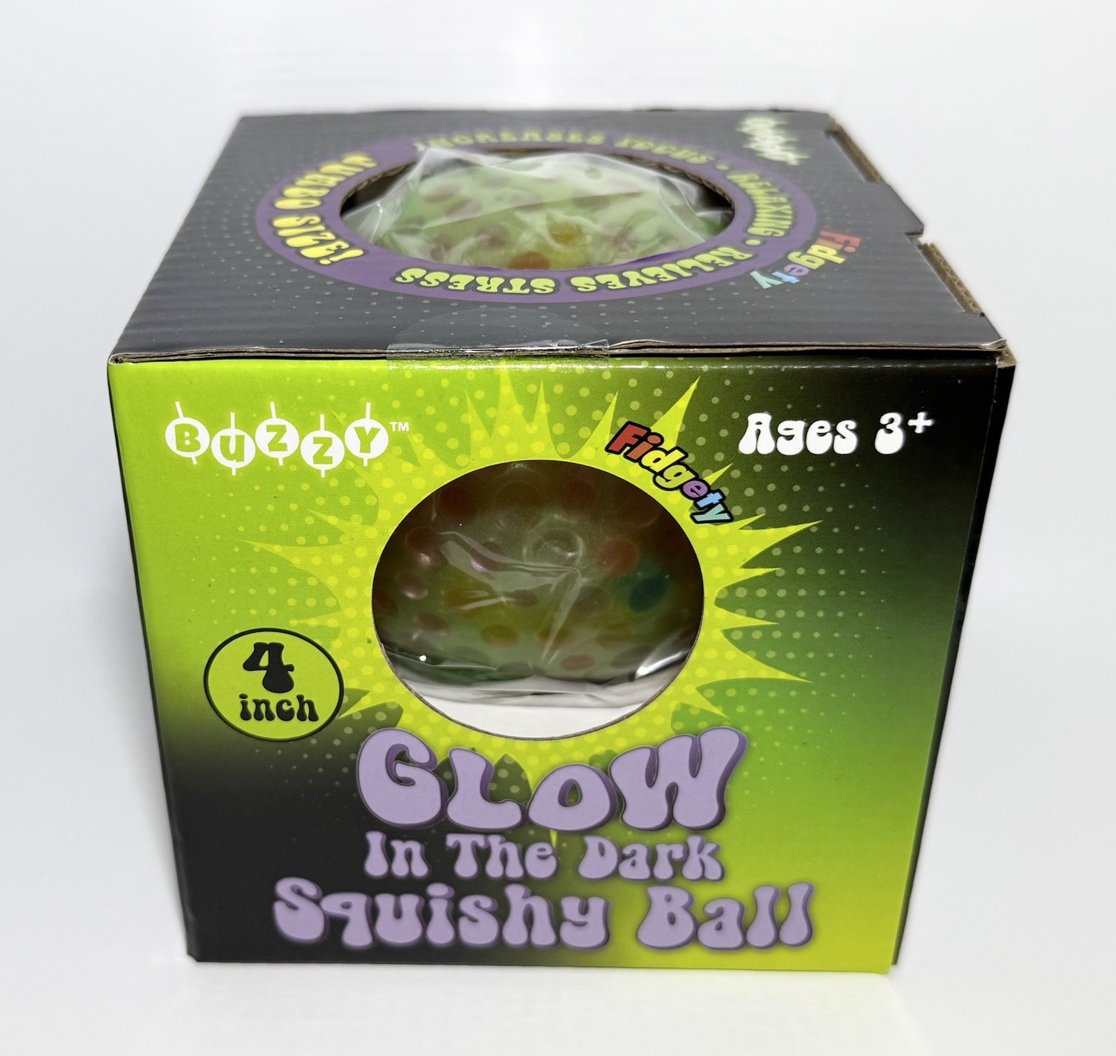 Squishy Jumbo Mega Jelly Ball 4” Stress Ball Sensory Fidget Squeeze Toy Kids