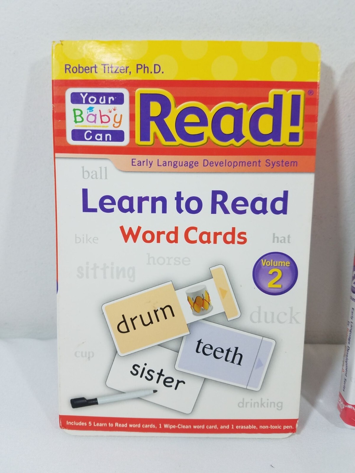 Your Baby Can Read Vol 2 DVD and Word Cards Early Development System