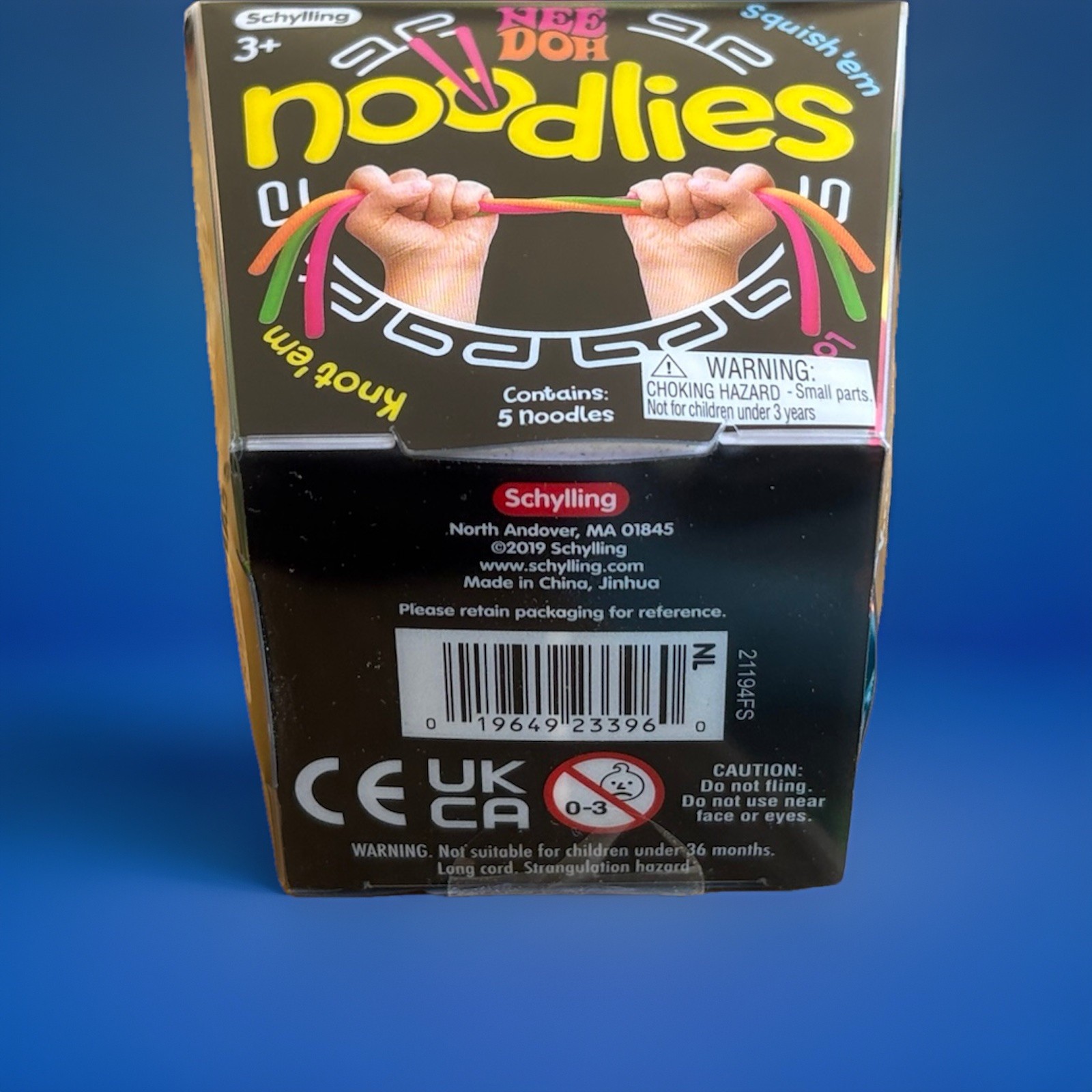 Nee-doh Noodlies Colorful Fluorescent Stretchy Noodles Sensory/Fidget Toy