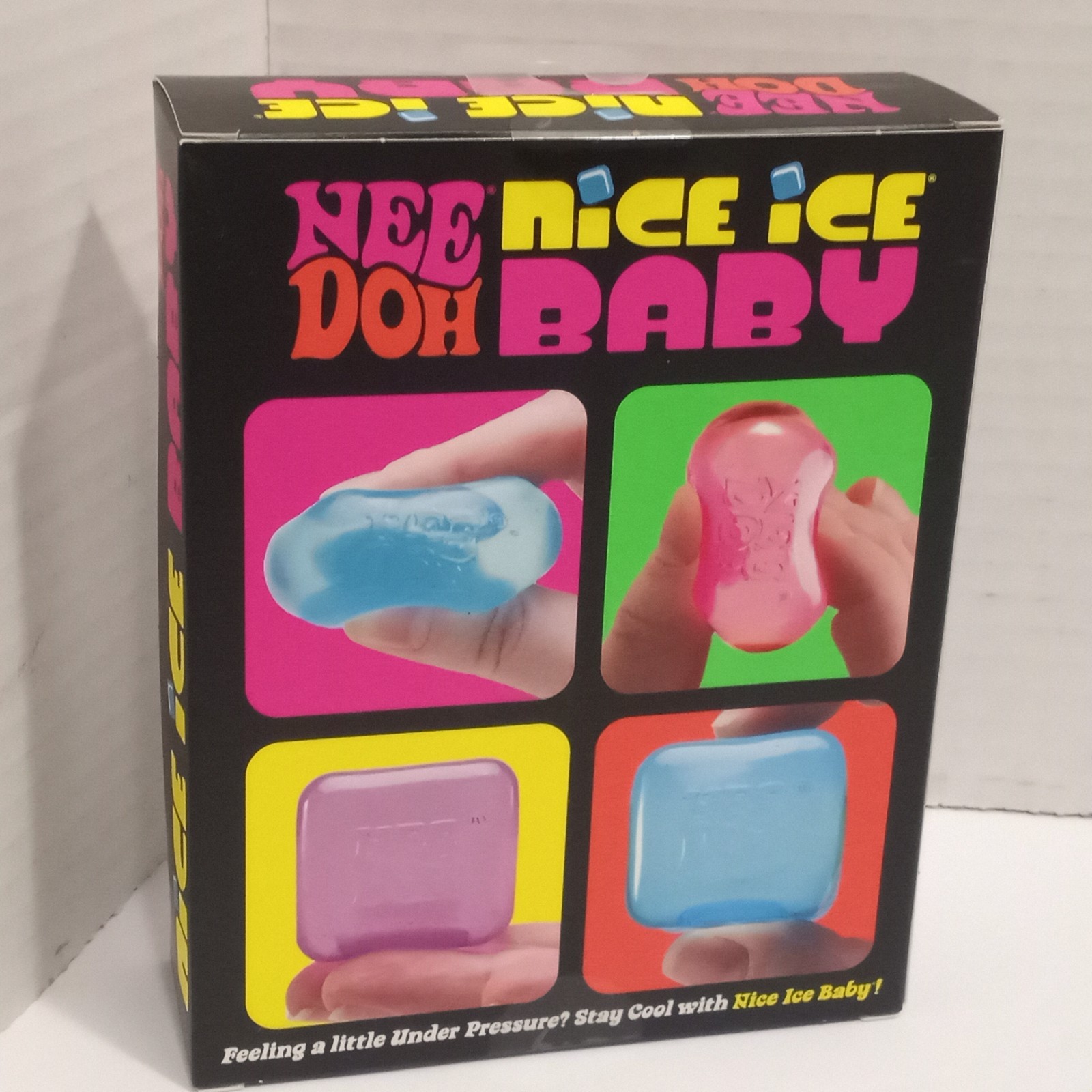 Needoh Nice Ice Baby 4-Pack Squishy Stress Cubes Sensory Toy New Sealed