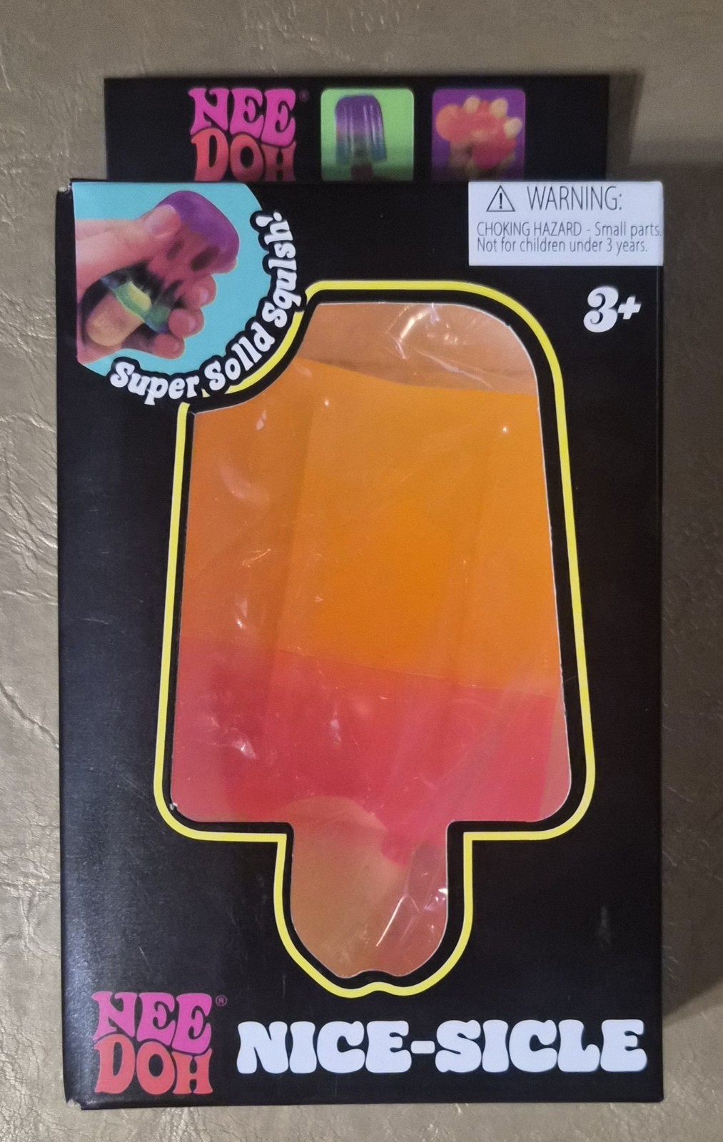 NEEDOH NICE-SICLE 3 INCH ORANGE POPSICLE SQUISHY TOY NIB
