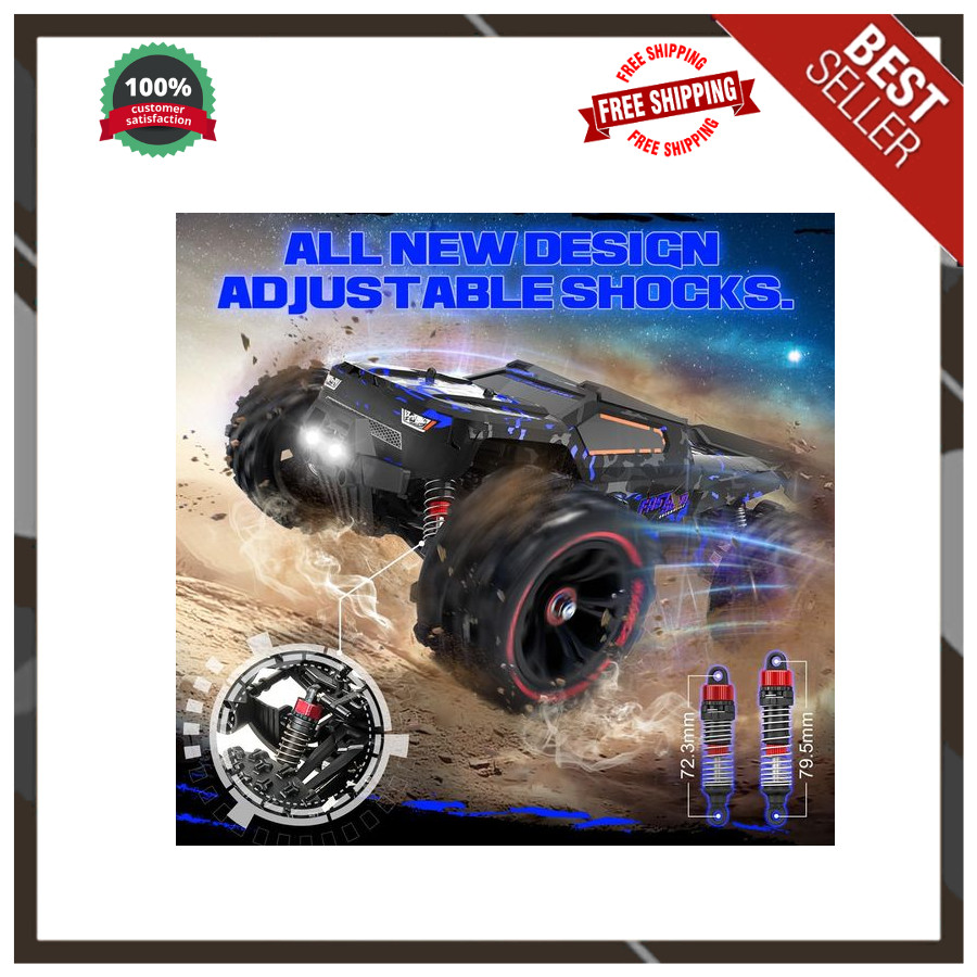 1/14 Brushless RC Cars for Adults Fast 60+ mph, RC Trucks 4×4 Offroad