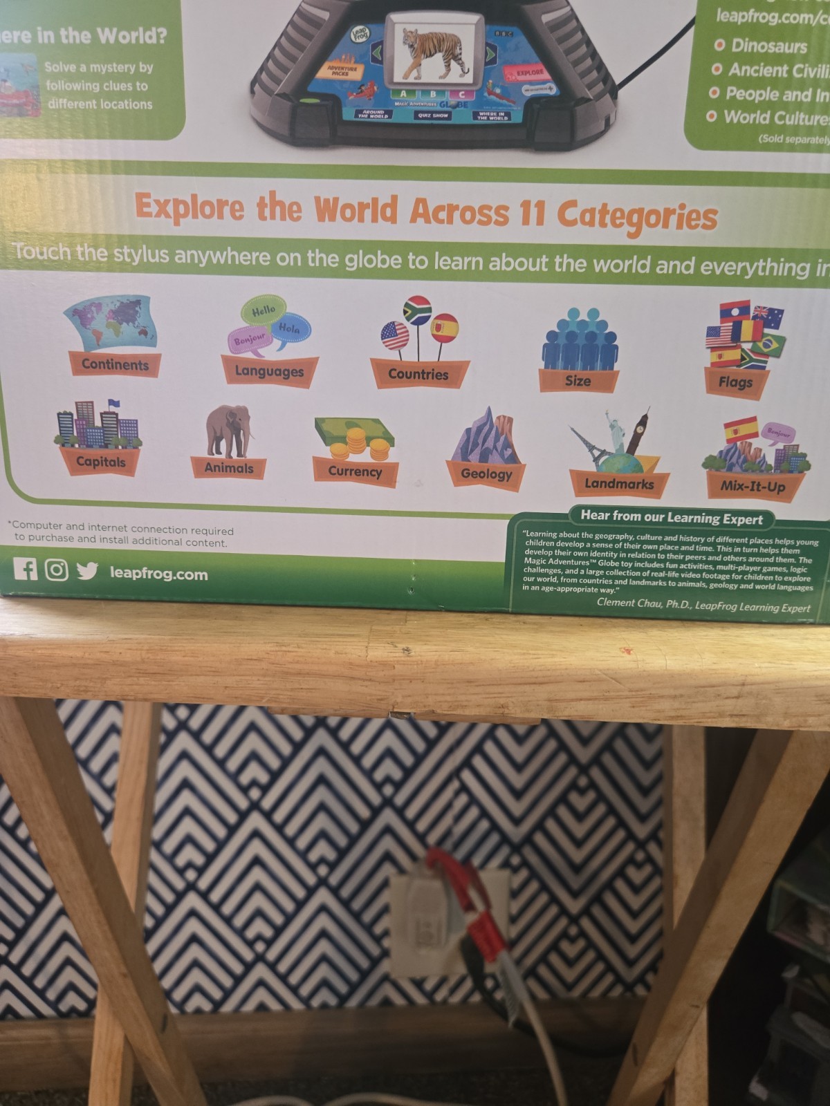 Leapfrog Magic Adventures Globe w/ LCD Integrated Video Screen Display – Tested!
