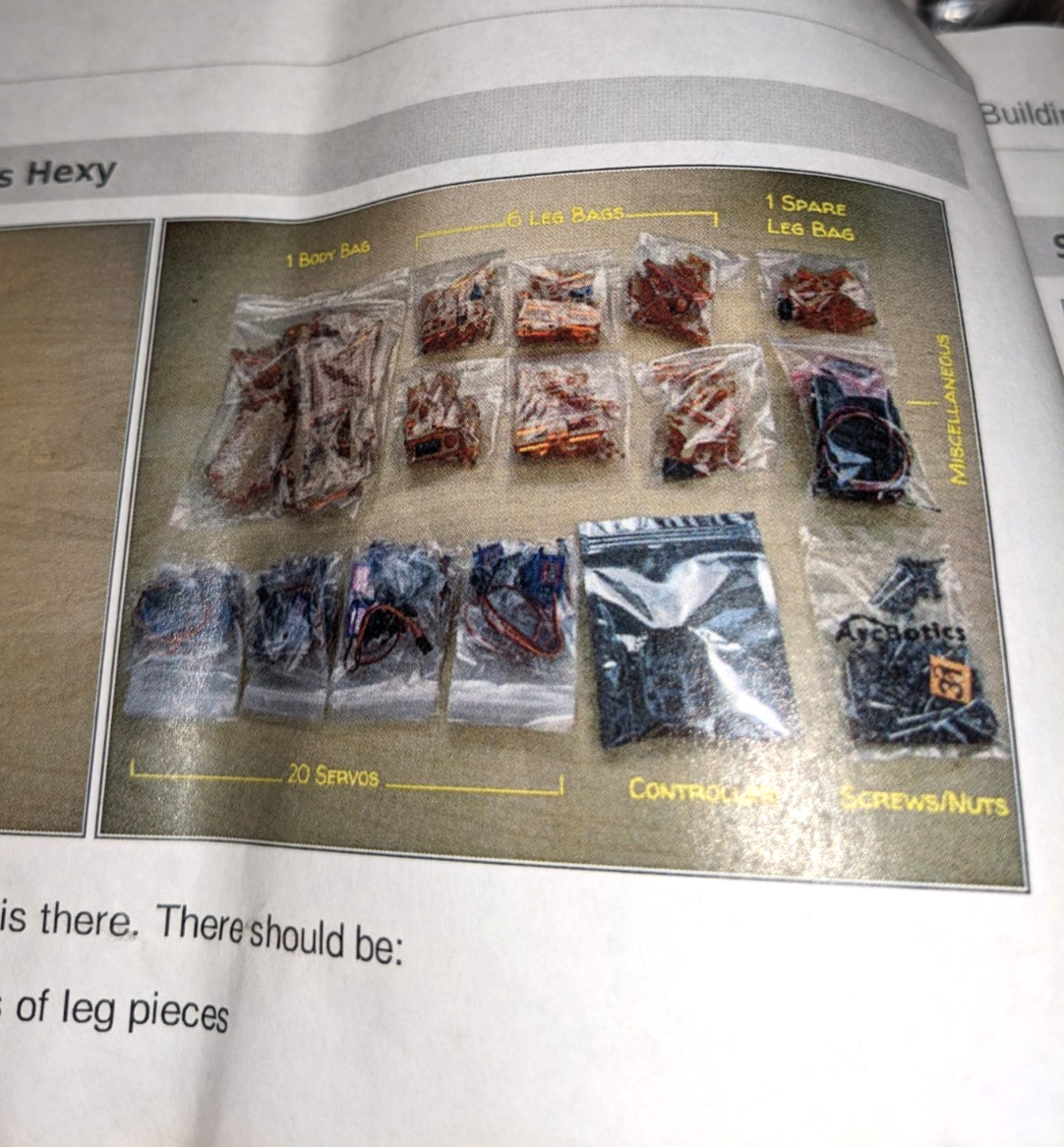 ArcBotics Hexy Hexapod Robot New Arduino Open Source 6-Legged DIY Kit First Set