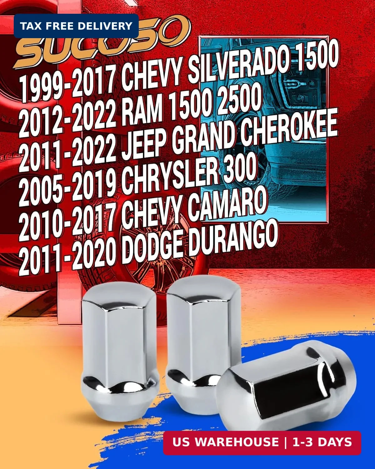 M14x1.5 Lug Nuts Replacement for 1999-2017 Chevy Silverado 1500, 2012-2022 Ram 1