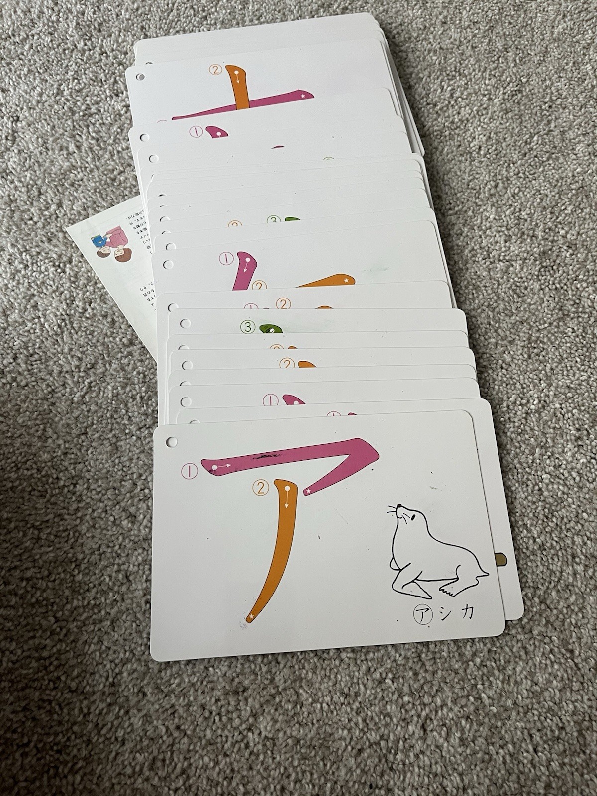 Kumon Japanese Katakana Writing Practice Cards Set, Ages 3-4, Foreign Language